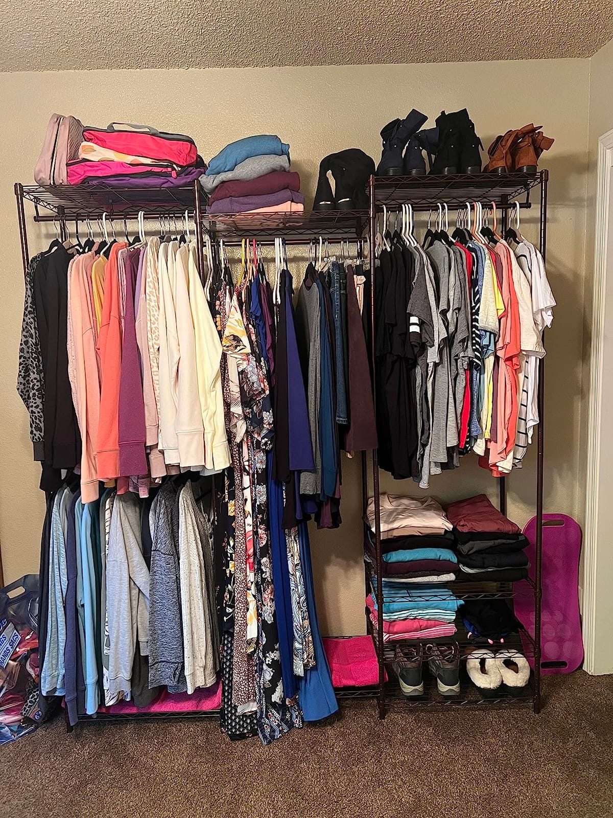 VIPEK V5 Heavy Duty Clothes Rack, Freestanding Modular Closet System, Black customer photo 2