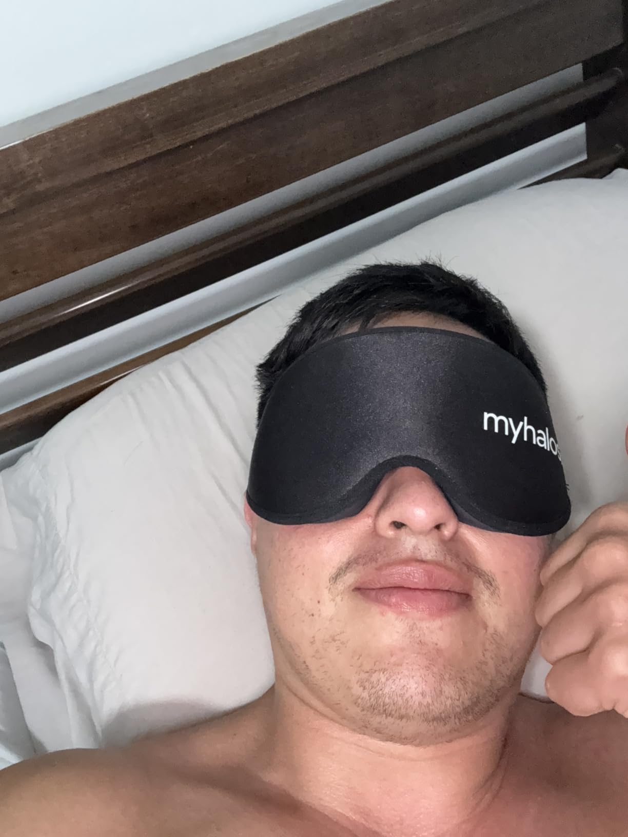 MyHalos® Sleep Mask for Men and Women, 3D Blackout Eye Masks for Sleep customer photo 2