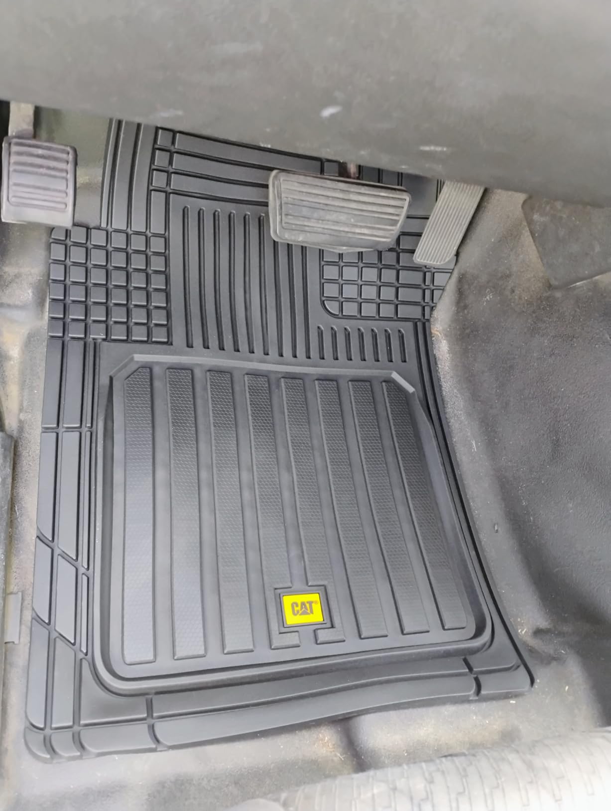 CAT Car Mats Full Set - Automotive Floor Mats & Cargo Liners & SUV Floor Mats - Car Floor Mats All Weather Trim-to-Fit Rubber Universal Car Mats & Trunk Cargo Liners Black Floor Mats for Mini-Van customer photo 1