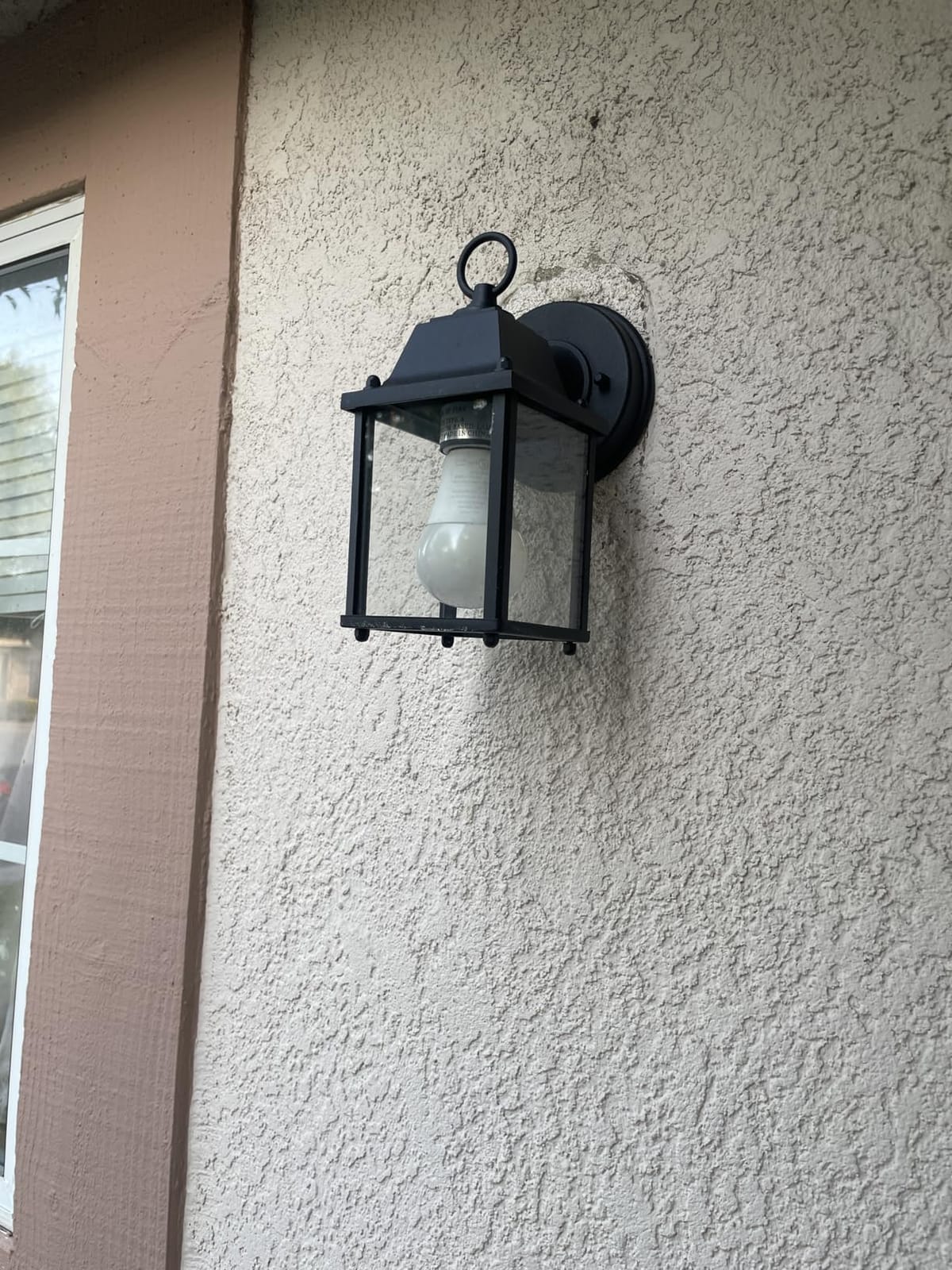 LIT-PaTH Outdoor Wall Light Fixture, Aluminum Glass, Black, 1 Pack | Exterior Porch Light Wall Sconce Lantern for House, Patio, Garage, Waterproof, E26 Socket 60W Max customer photo 2