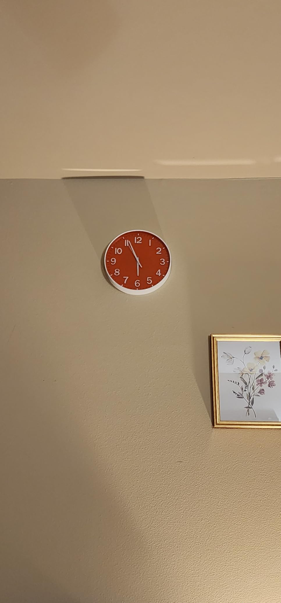 HZDHCLH 12 Inch Silent Wall Clock Battery Operated Non Ticking Olive Green customer photo 2