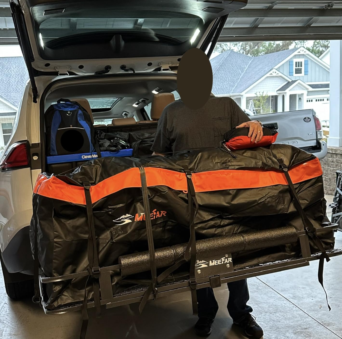 Hitch Mount Cargo Carrier Rack Basket 60