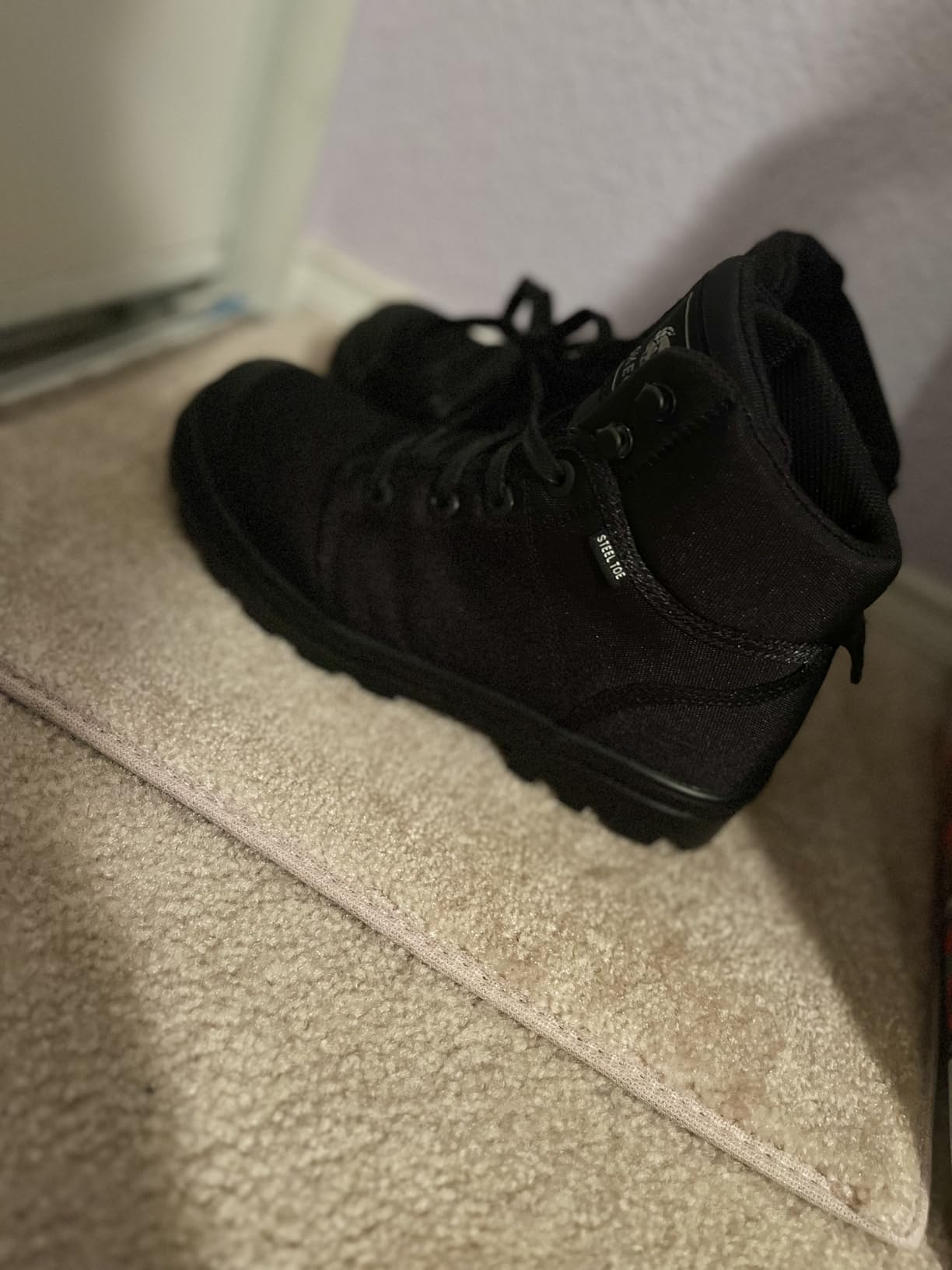 Skechers Women's Rotund Darragh Work Lace-Up Safety Toe Boots | Work, Steel Toe, Electrical Hazard, Slip Resistant, Air-Cooled Memory Foam customer photo 2