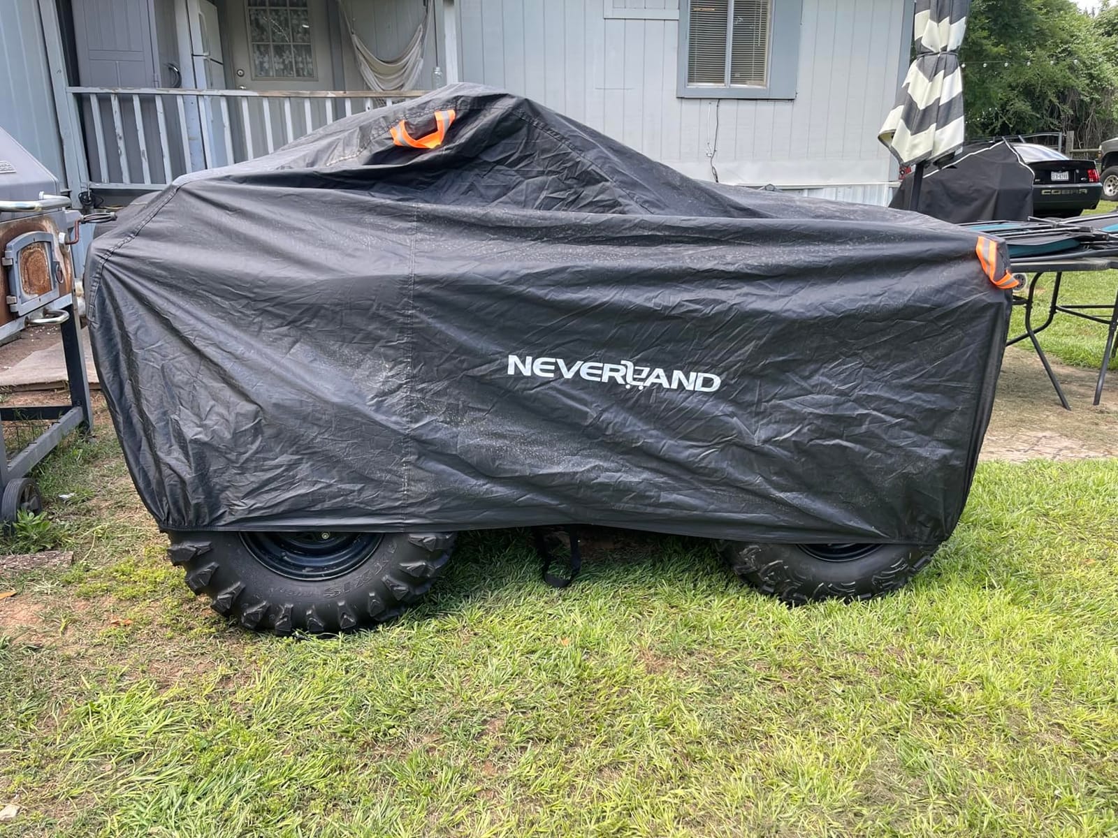 NEVERLAND ATV Cover Waterproof Heavy Duty 4 Wheeler Cover for Honda XL | ATV Covers Waterproof Outdoor Heavy Duty Quad Cover fits Polaris Yamaha Suzuki Honda Black customer photo 1