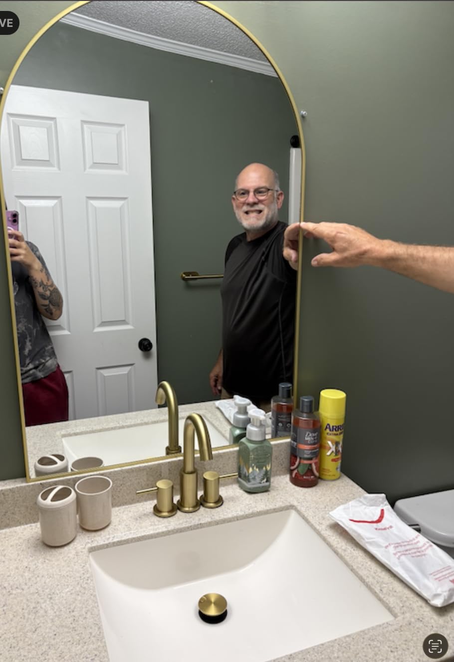 HARRITPURE Arched Wall Mirror 24
