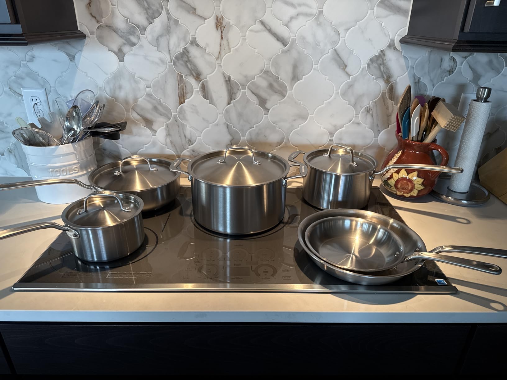 Made In Cookware - 10 Piece Stainless Steel Pot and Pan Set - 5 Ply Clad customer photo 1