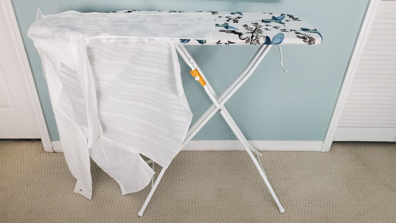 Bartnelli Pulse Ironing Board with New Patent Technology | Made in Europe with Patent Fast-Glide Turbo & Park Zone, with Smart Hanger, 4 Layer Cover Pad | 4 Premium Steel Legs (Size 43x13) customer photo 1