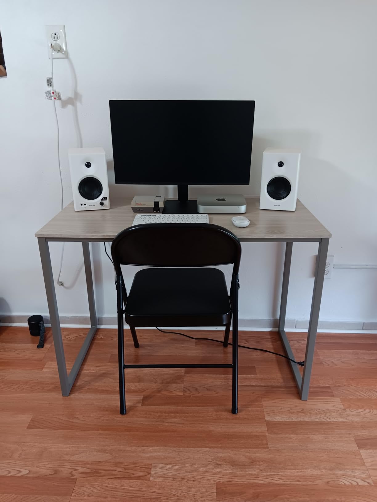 SHW Mission 48-Inch Home Office Computer Desk, Walnut customer photo 2