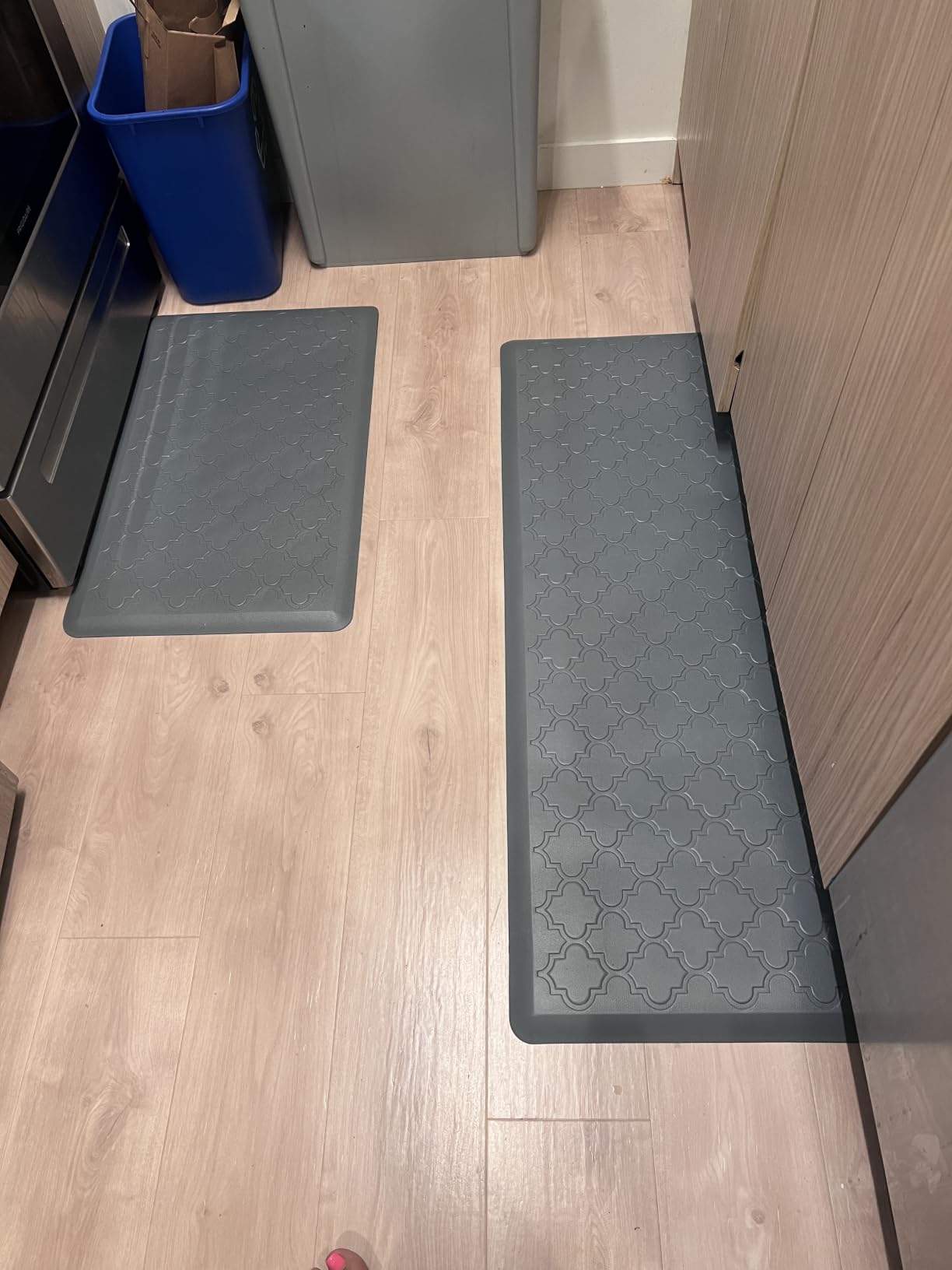 Kitchen Mat 2 PCS Cushioned Anti-Fatigue Floor Mat Standing Mat for Kitchen customer photo 1