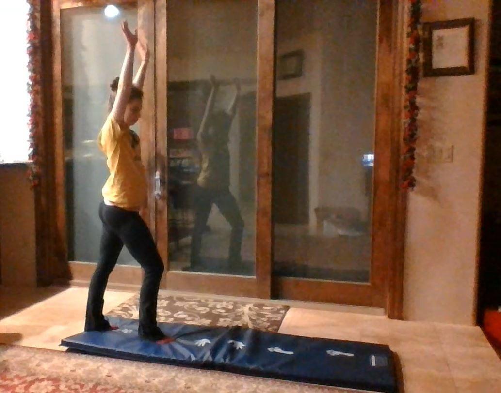 Z Athletic Kids Balance Beam and Cartwheel Trainer Folding Mat for Gymnastics and Tumbling customer photo 1