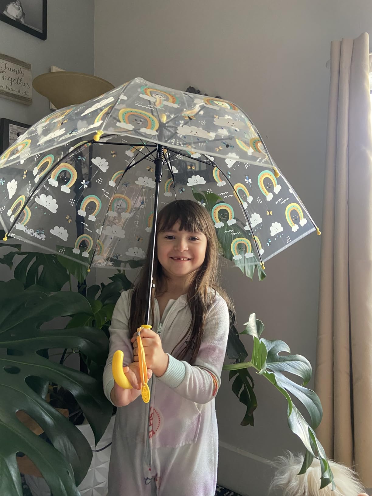 MRTLLOA Kids Clear Umbrella, Bubble Dome for Rain customer photo 2