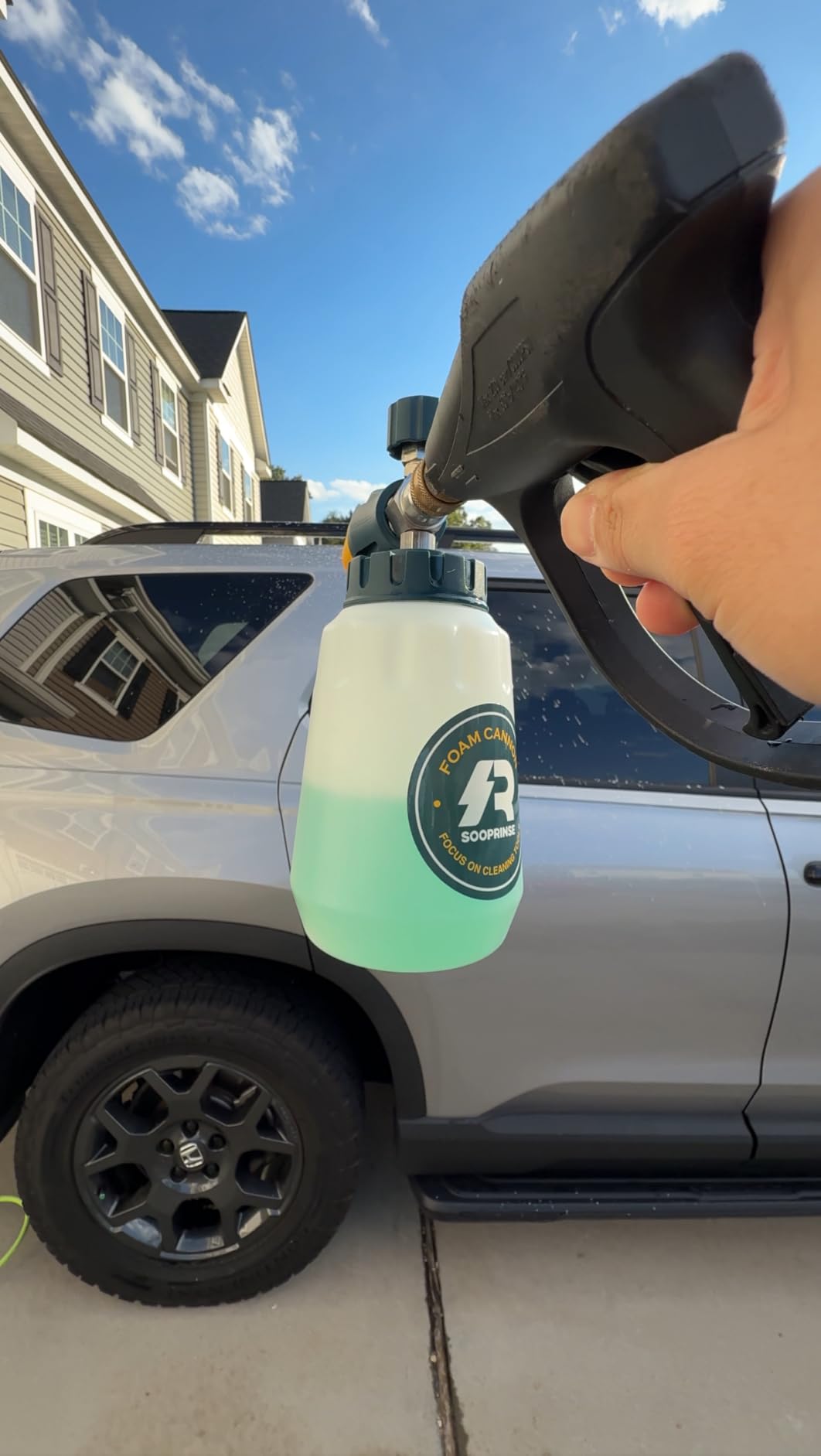Sooprinse Foam Cannon, Adjustable Snow Foam Lance Transparent Body, Professional Car Foam Blaster with 1/4 Inch Quick Connector, 4000 PSI, 1L customer photo 1
