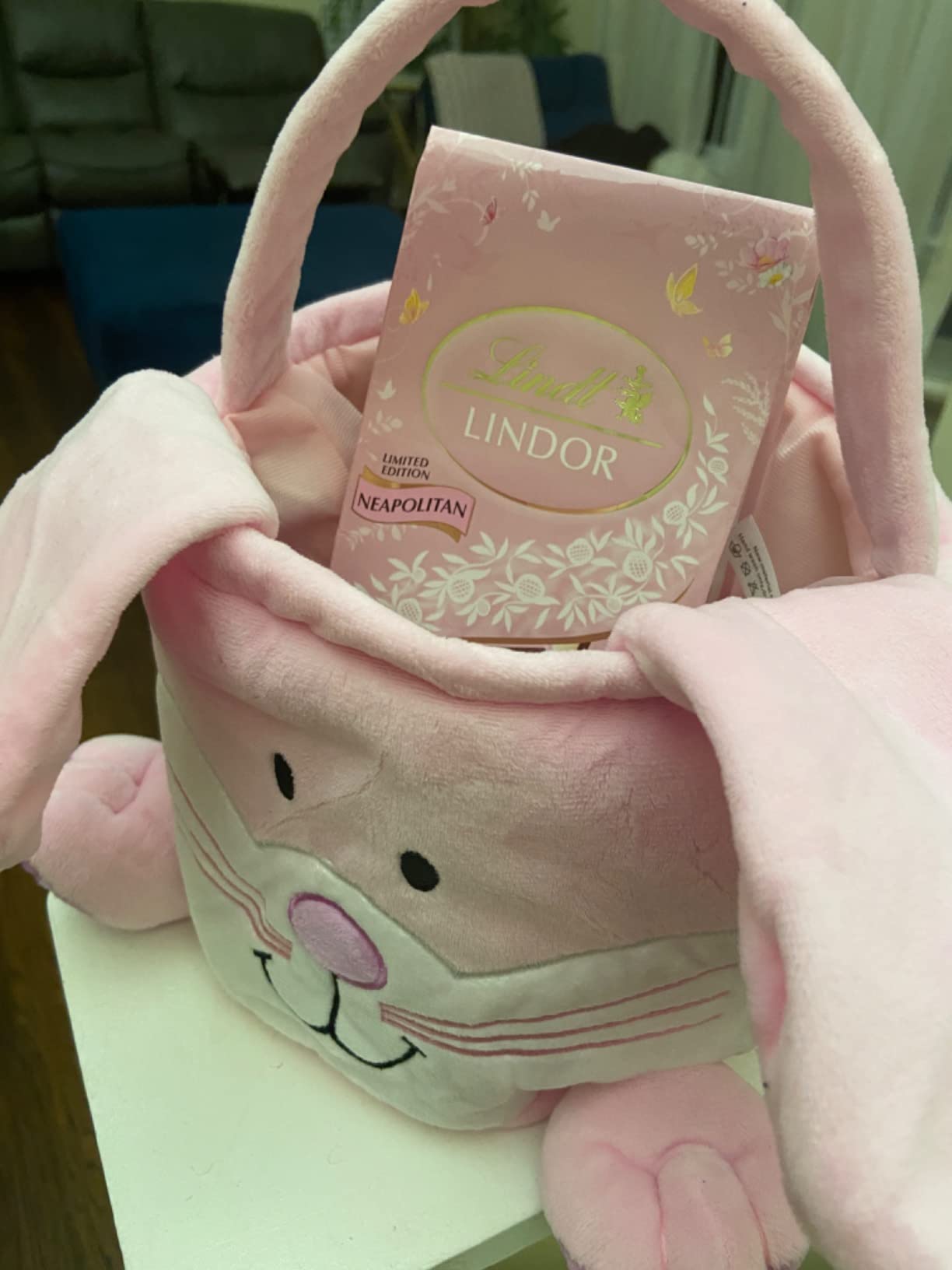 Easter Bunny Baskets, Cute Eggs Hunting Easter Bags Buckets Festival Gifts for kids Girls Boys customer photo 2