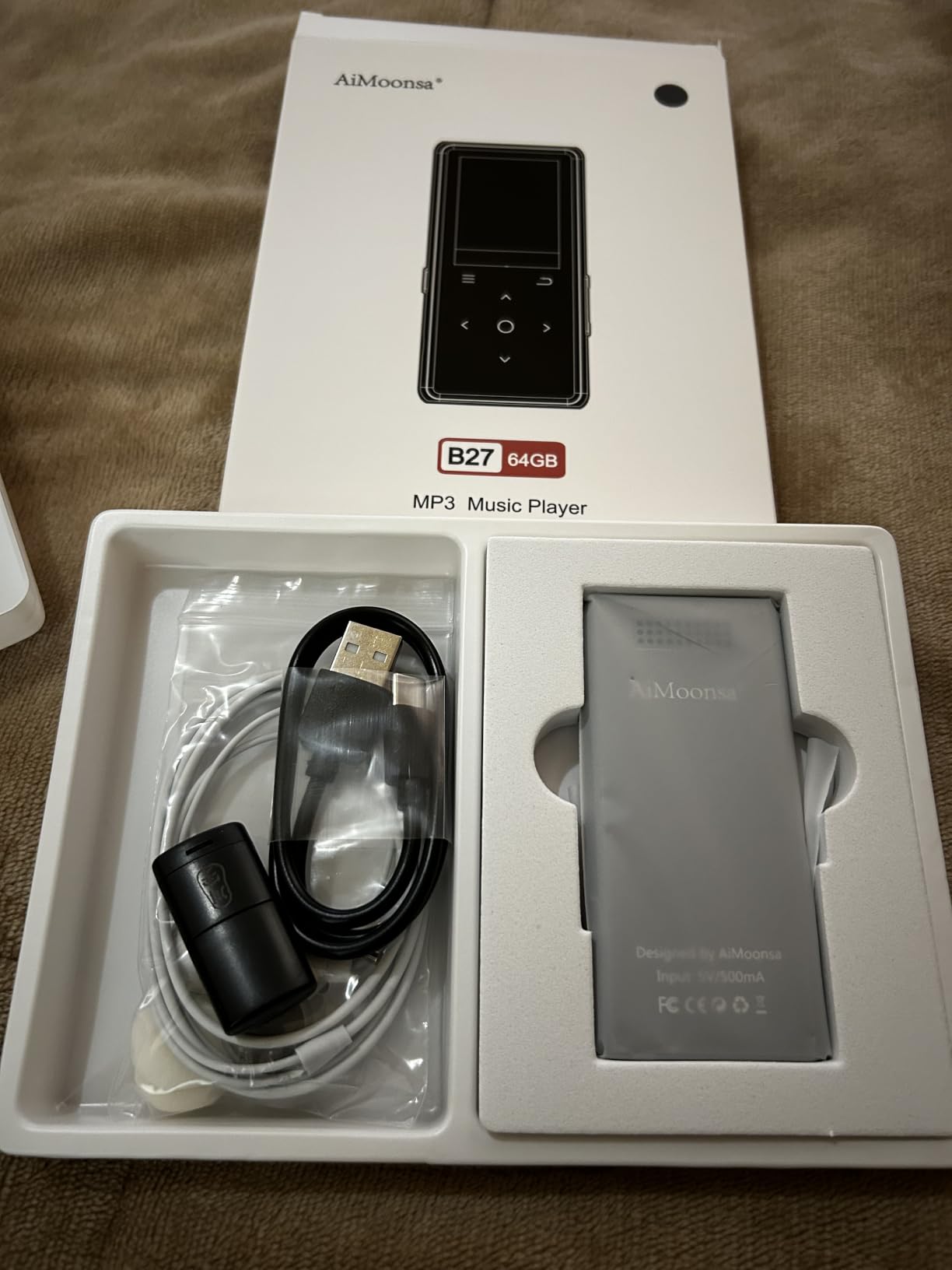 64GB MP3 Player with Bluetooth 5.2, AiMoonsa Music Player with Built-in HD Speaker, FM Radio, Voice Recorder, HiFi Sound, E-Book, Earphones Included customer photo 2