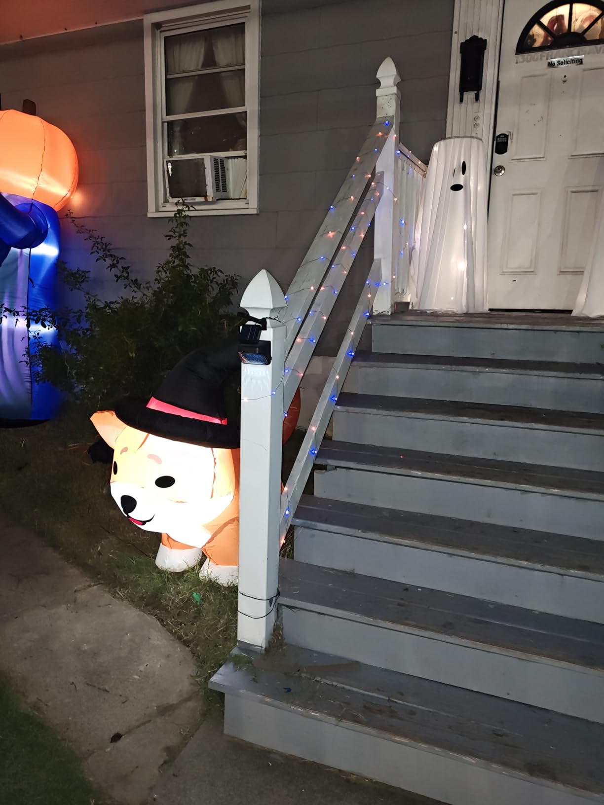 Brizled Solar Halloween Lights Outdoor, 2 Pack Total 240 LED Orange Purple customer photo 1