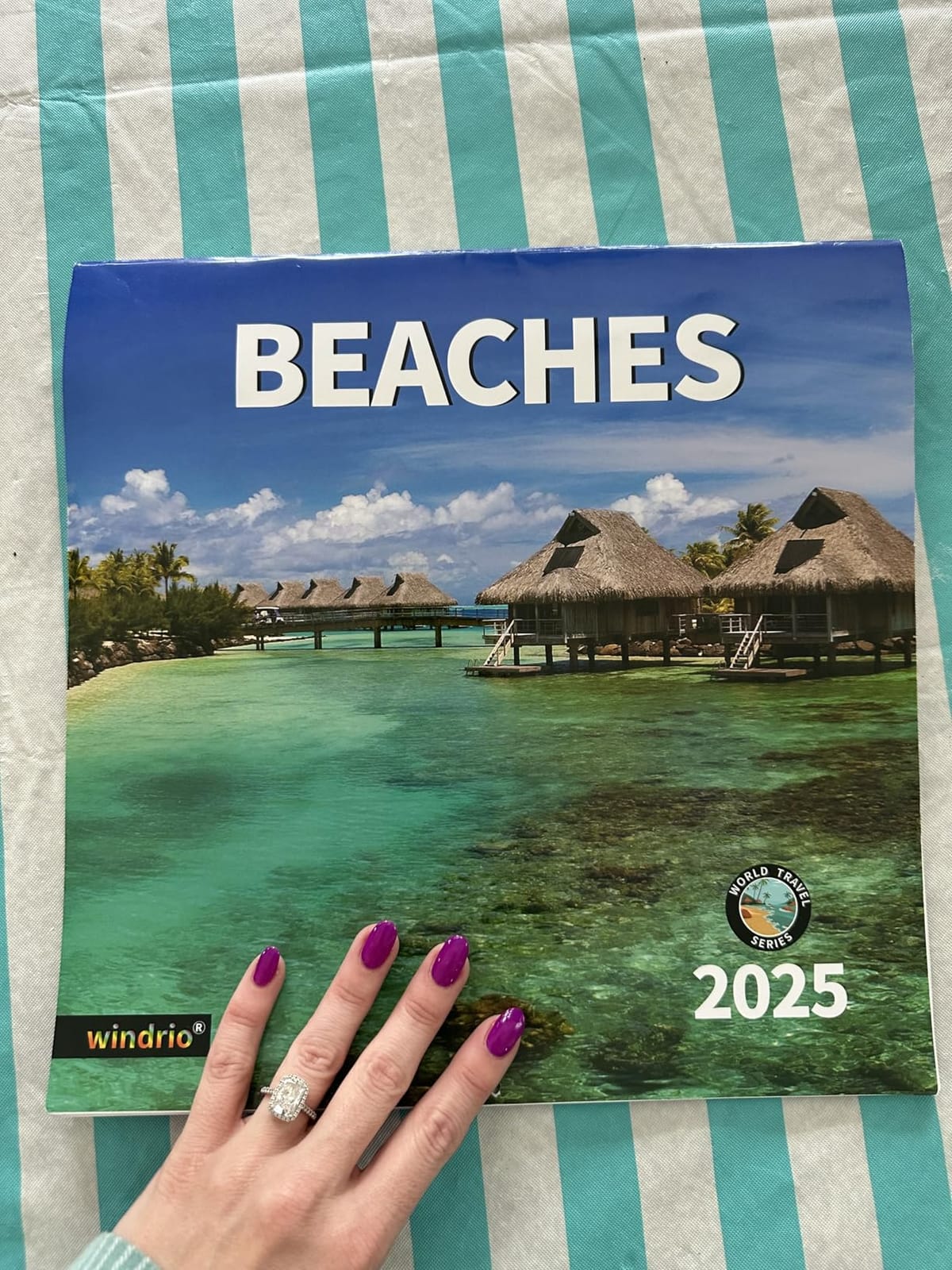 2026-2027 Wall Calendar,Calendar 2027, November 2026 - December 2027, Wall Calendar BEACHES, 12