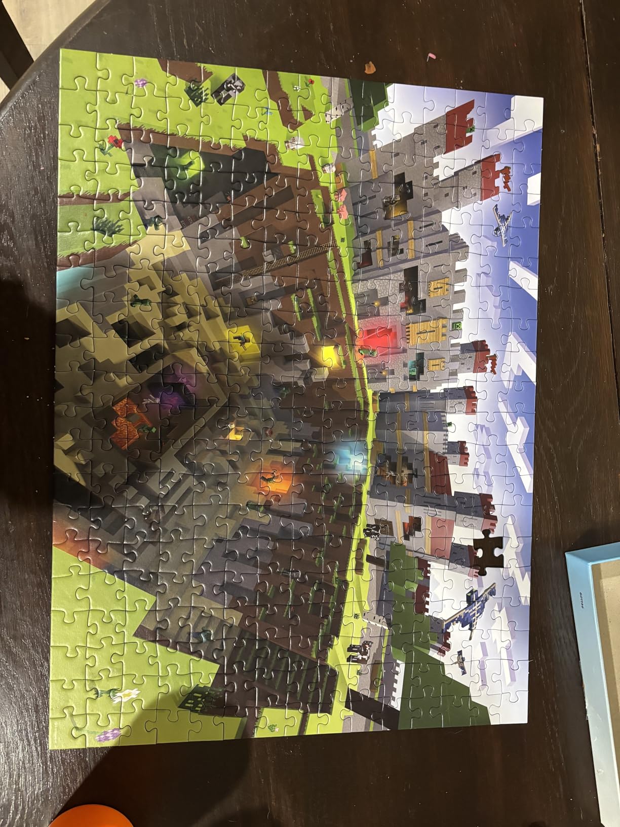 Ravensburger - Minecraft Cutaway - 300 Piece Jigsaw Puzzle - XXL Pieces for Easier Assembly - Exciting, Colorful Cross-Section Image - Premium Quality - Ideal Gift - Screen-Free Fun - Children Age 9+ customer photo 2