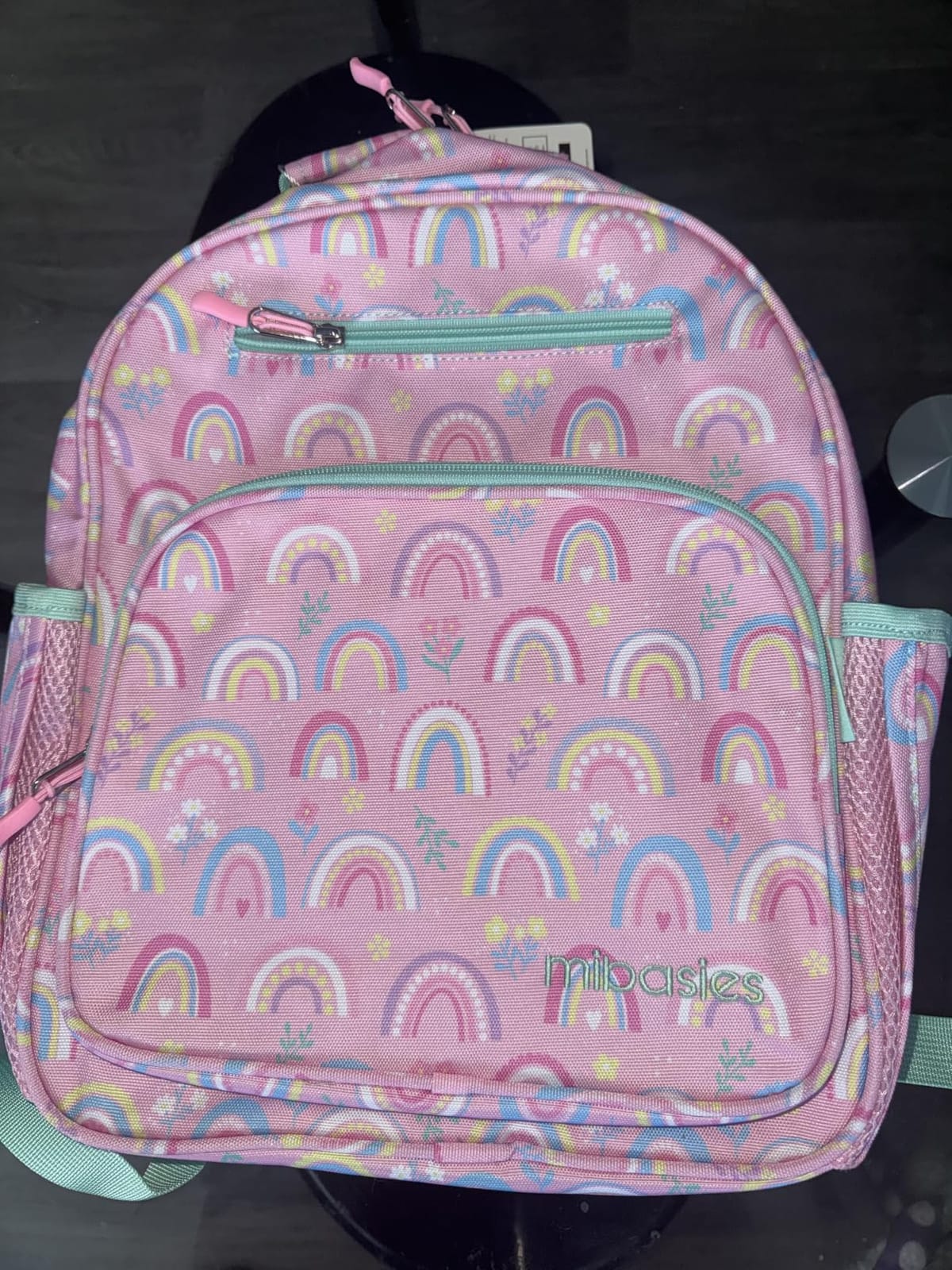mibasies Girls Backpack 5-8: Lightweight Kids Backpacks for Girls - Girl Bookbag for Elementary School - Rainbow Pink customer photo 2