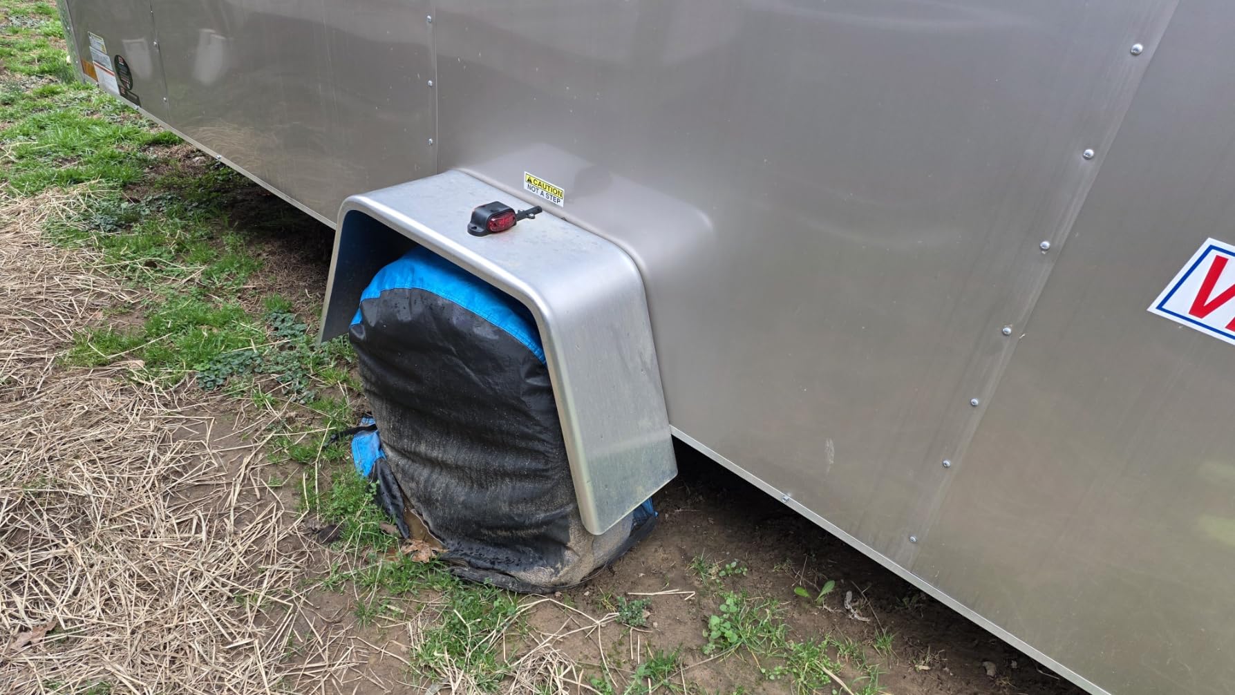 MORNYRAY Tire Covers 4 Pack,Waterproof Anti-UV Snow Sun Rain Tire Covers for RV,Truck, SUV, Trailer, Camper. customer photo 2