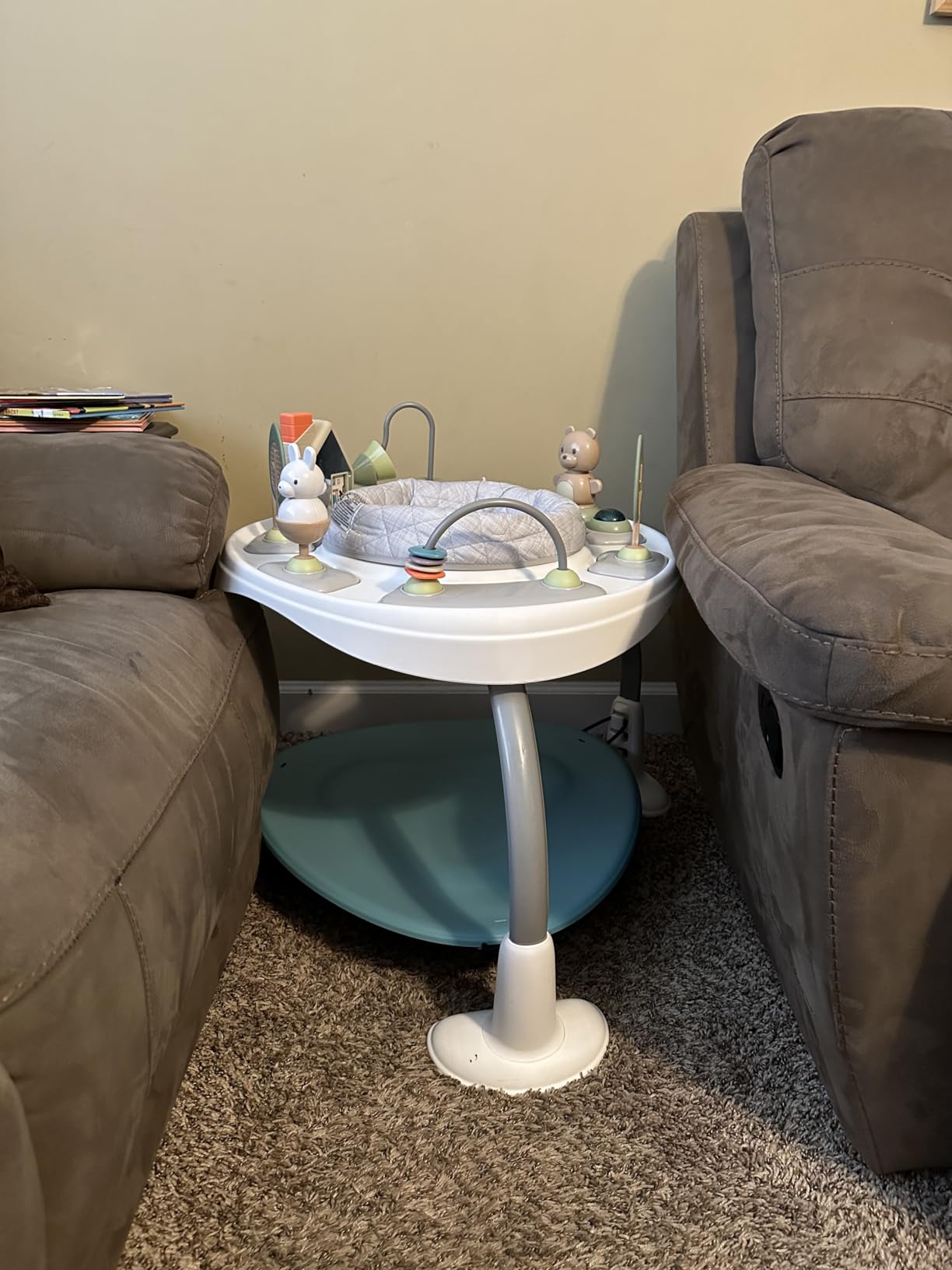 Ingenuity Spring & Sprout 2-in-1 Baby Activity Center Jumper and Table with Infant Toys - Ages 6 Months +, First Forest customer photo 1