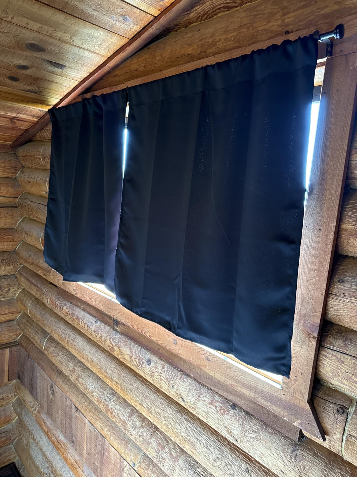NICETOWN Short Kitchen Window Blackout Curtains Over Sink 36 inch 2 Panels customer photo 2