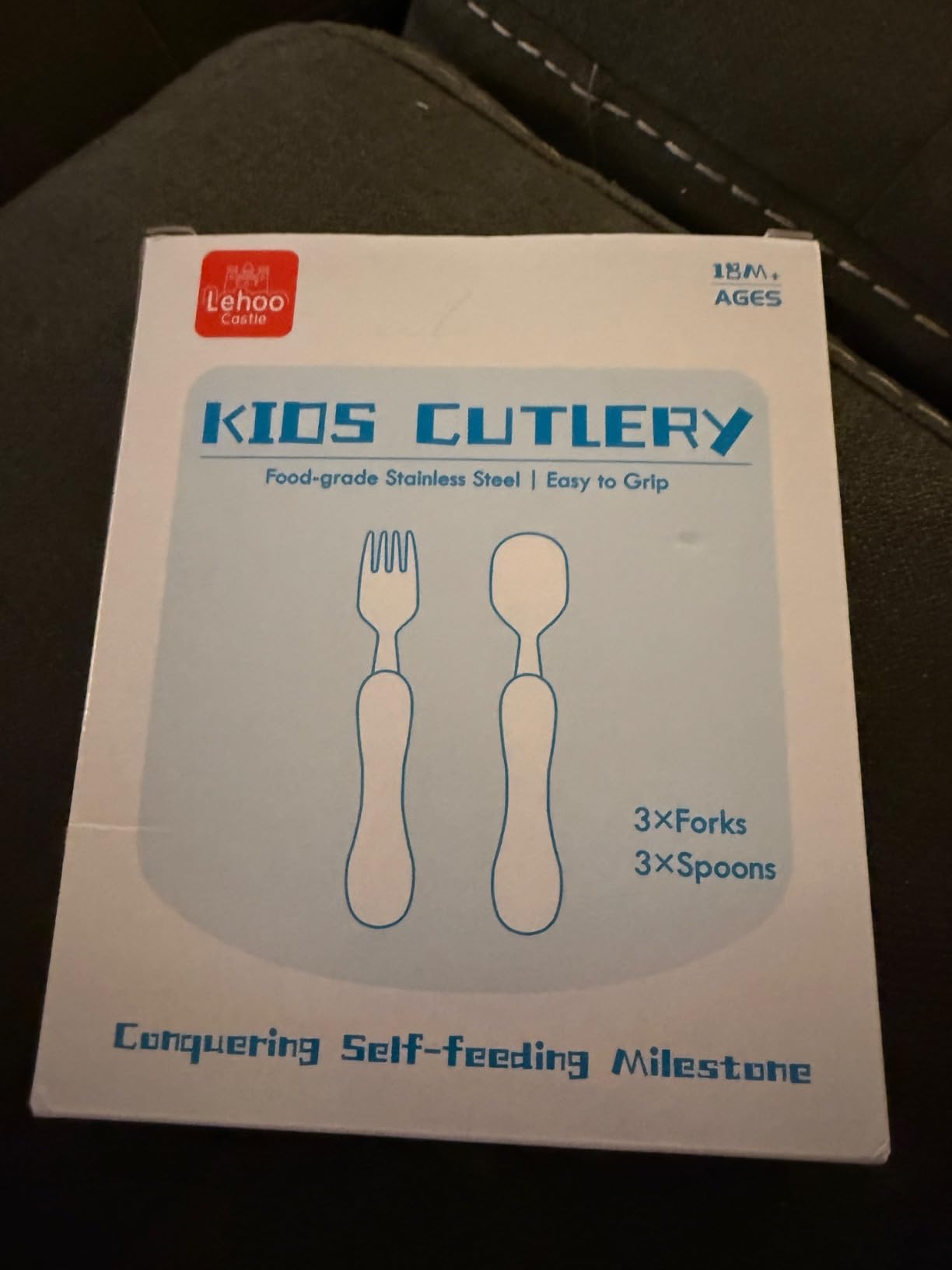 Lehoo Castle Toddler Utensils, 6-Pieces Kids Fork and Spoon Set (Dinosaur) customer photo 1