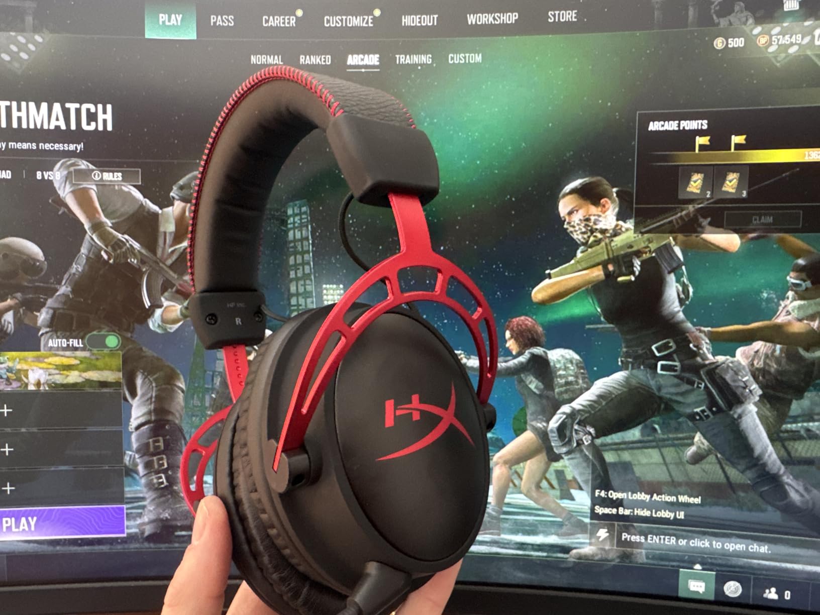 HyperX Cloud Alpha Wireless - Gaming Headset for PC, 300-hour battery life, DTS Headphone:X Spatial Audio, Memory foam, Dual Chamber Drivers, Noise-canceling mic, Durable aluminum frame,Red customer photo 2