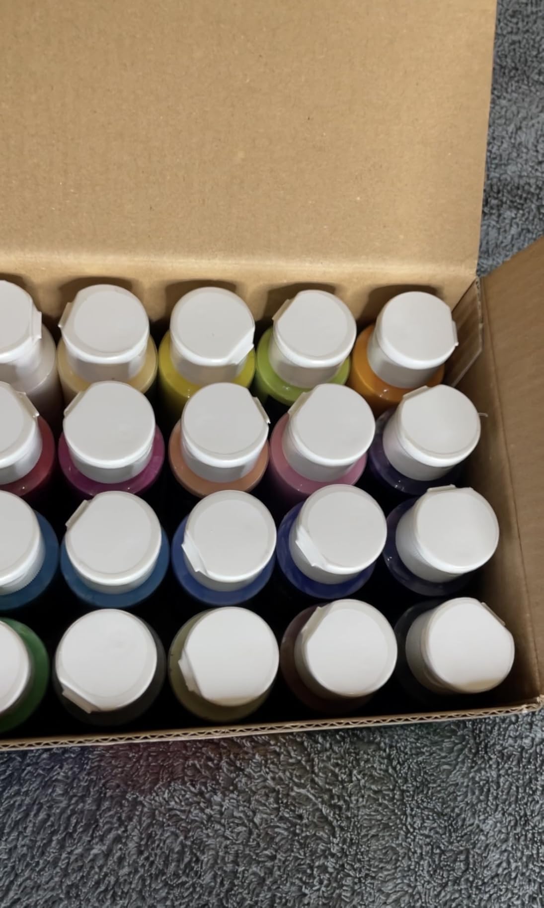 Artkey Acrylic Paint Set, 24 Colors 2 oz/59 ml Acrylic Paint Kit for Professional Artists & Beginners – Craft & Art Supplies for Canvas, Wood, Fabric, Rock, Leather, Ceramic, Glass, Easter Egg customer photo 2