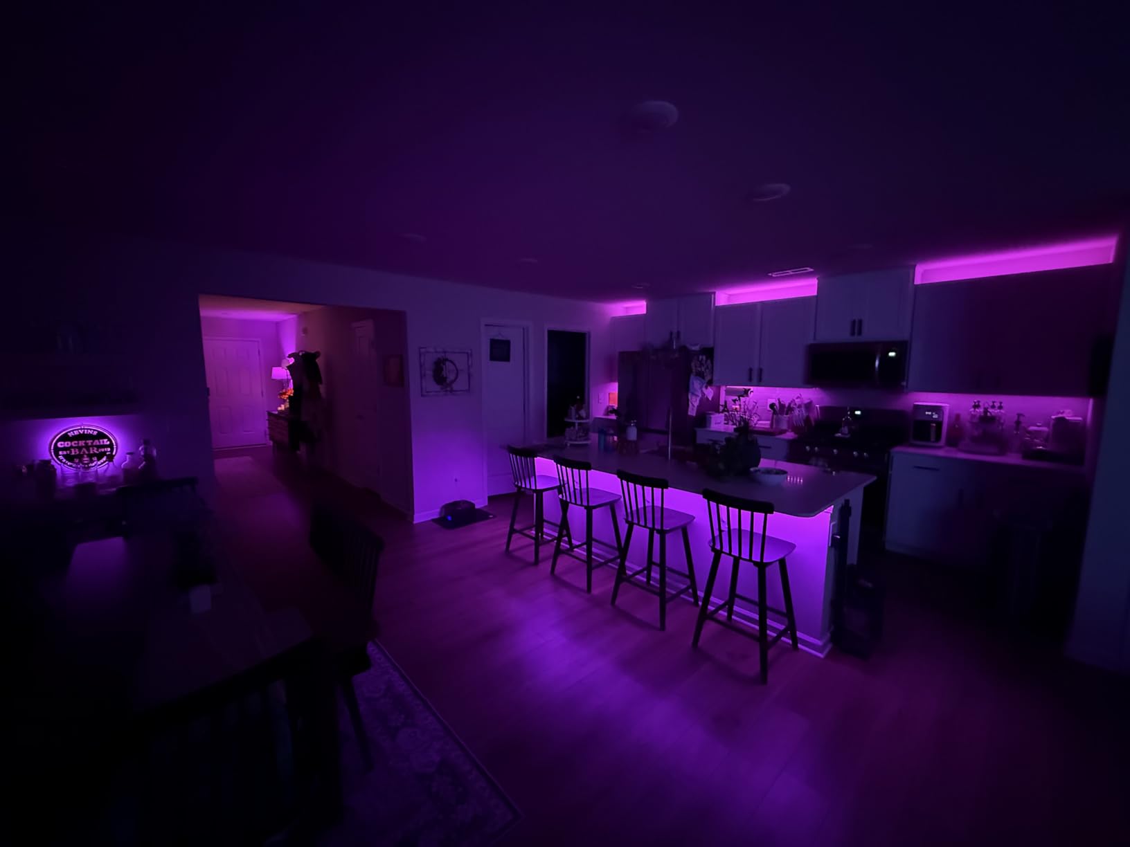 maylit 10 PCS 20in Smart RGB Under Cabinet Lights Kit customer photo 2