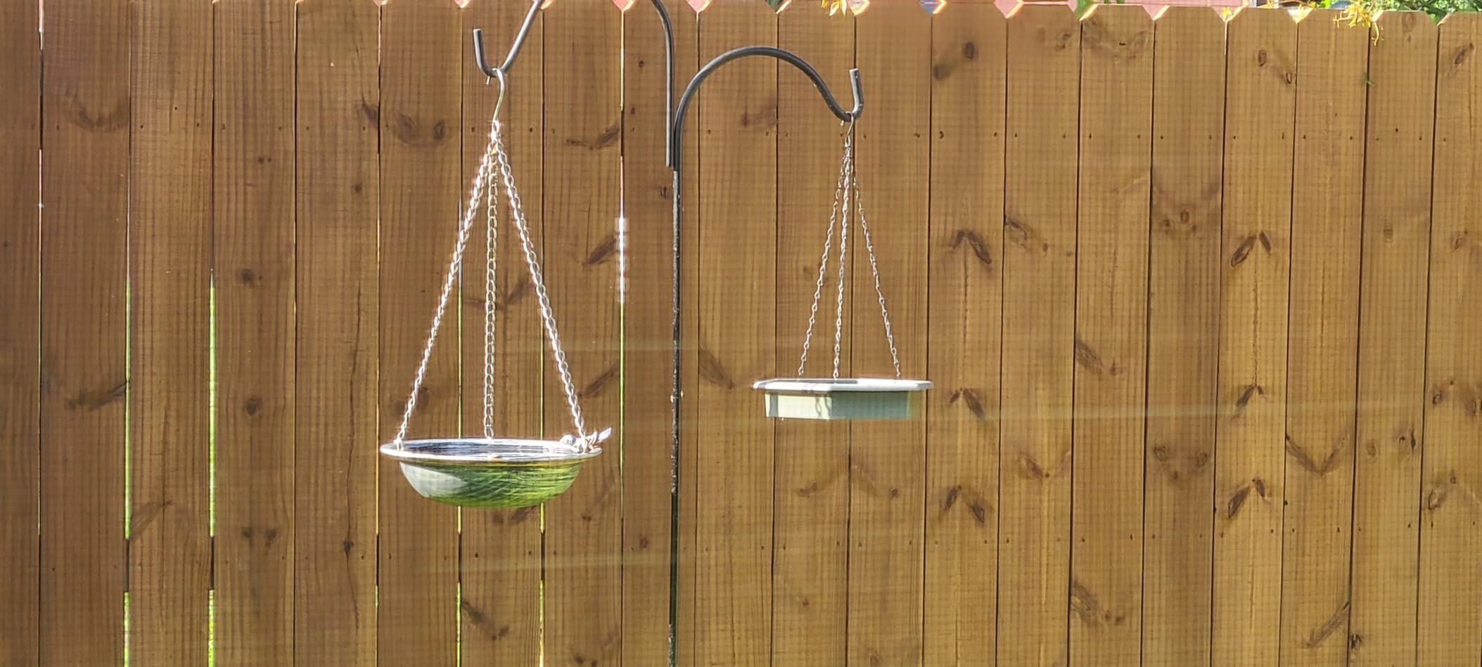 Hanging Bird Bath,2 in 1 XL Hanging Bird Feeder & Birds Bath for Outside customer photo 2