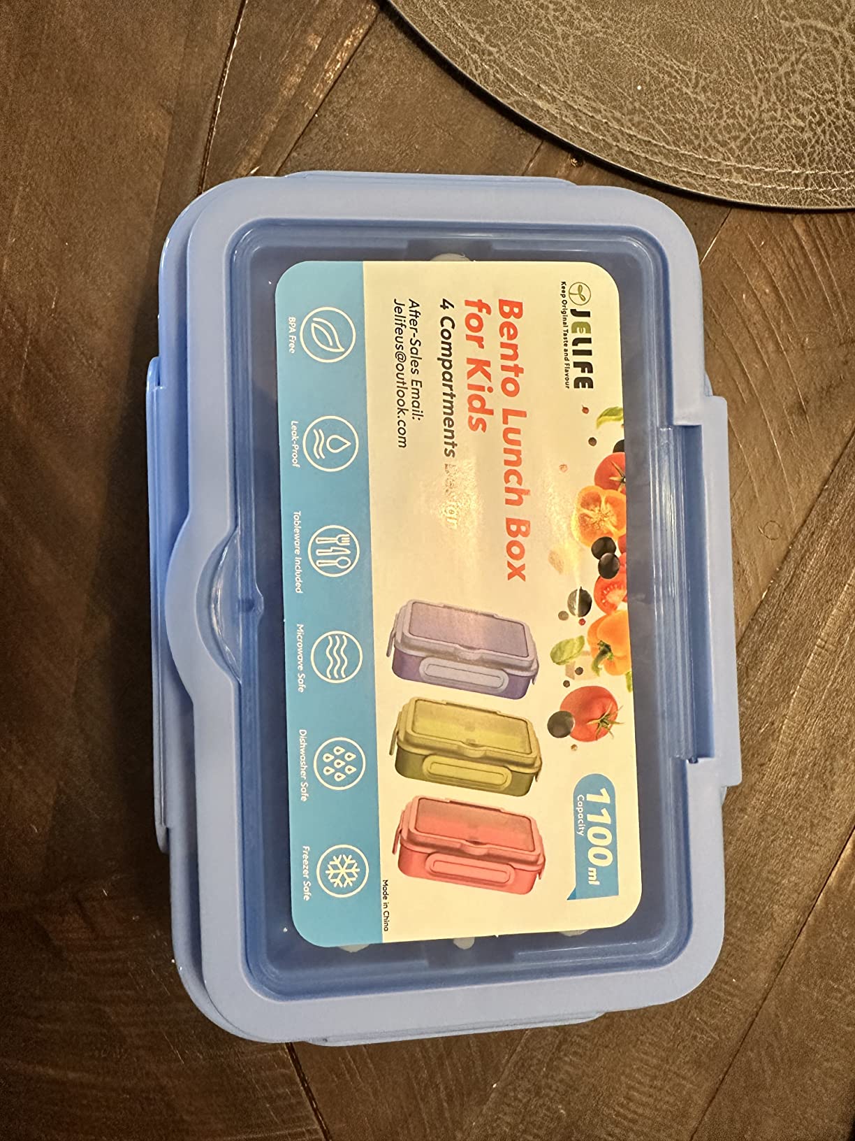 Jelife Bento Lunch Box for Kids - Leakproof Large Bento-Style Bento Boxes customer photo 2