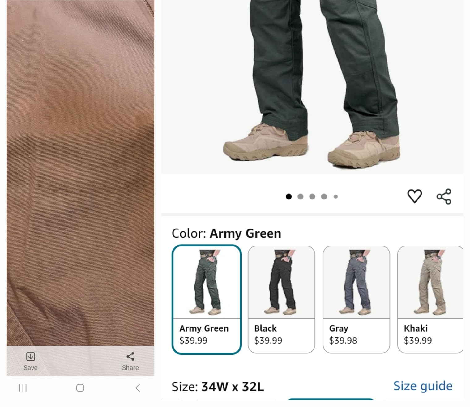 CARWORNIC Gear Men's Hiking Tactical Pants Lightweight Cotton Outdoor Military Combat Cargo Trousers customer photo 2