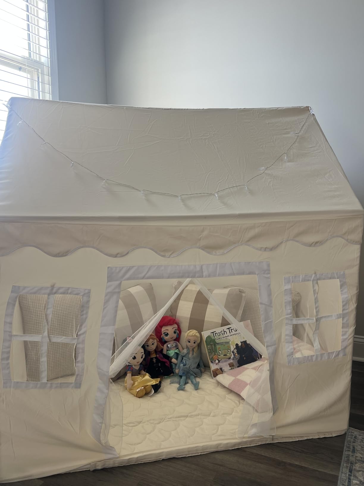 Tiny Land Kids Play Tent with Padded Mat & LED Lights, Ages 3+ customer photo 2
