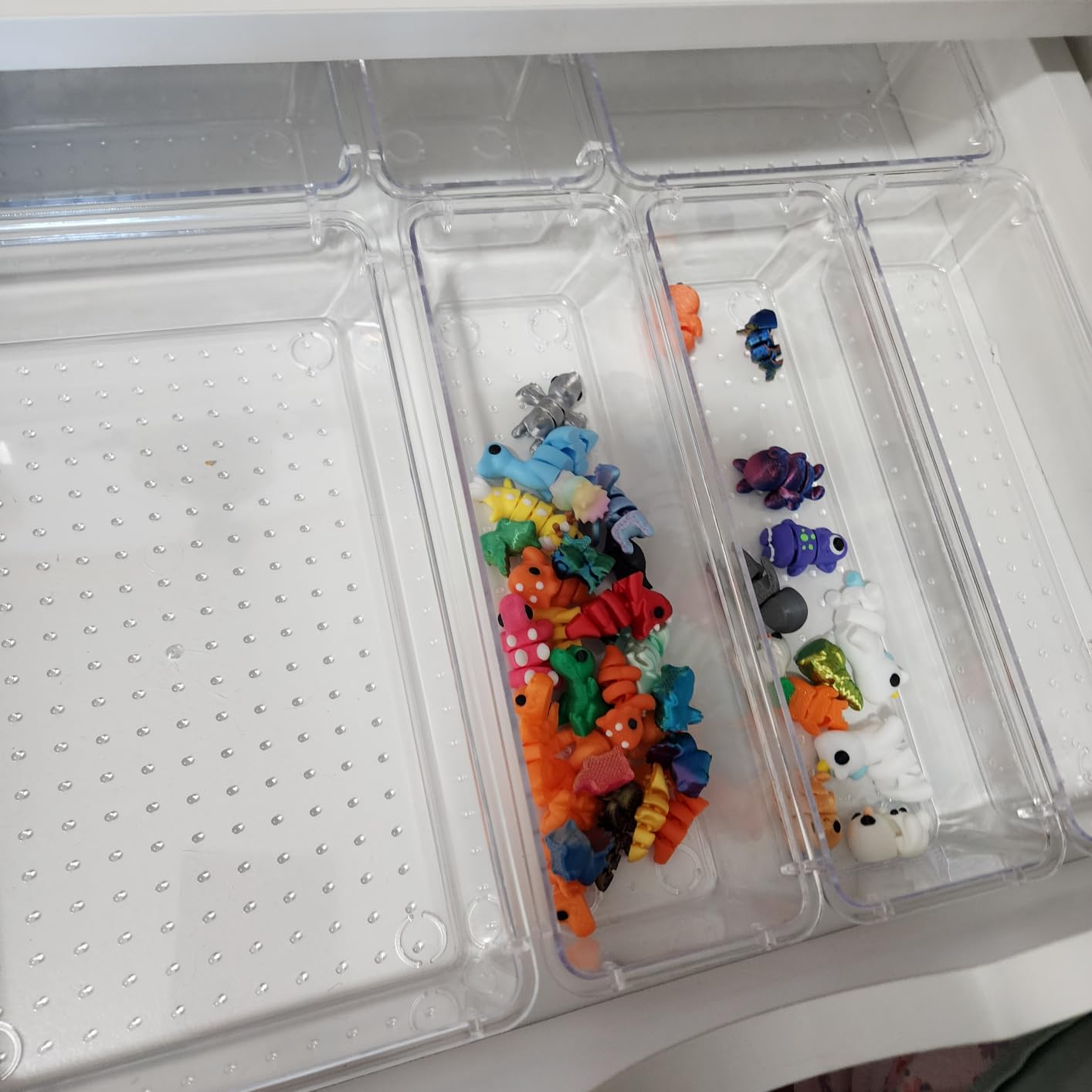 25 PCS Clear Plastic Drawer Organizer, Makeup Organizers and Storage Bins customer photo 1