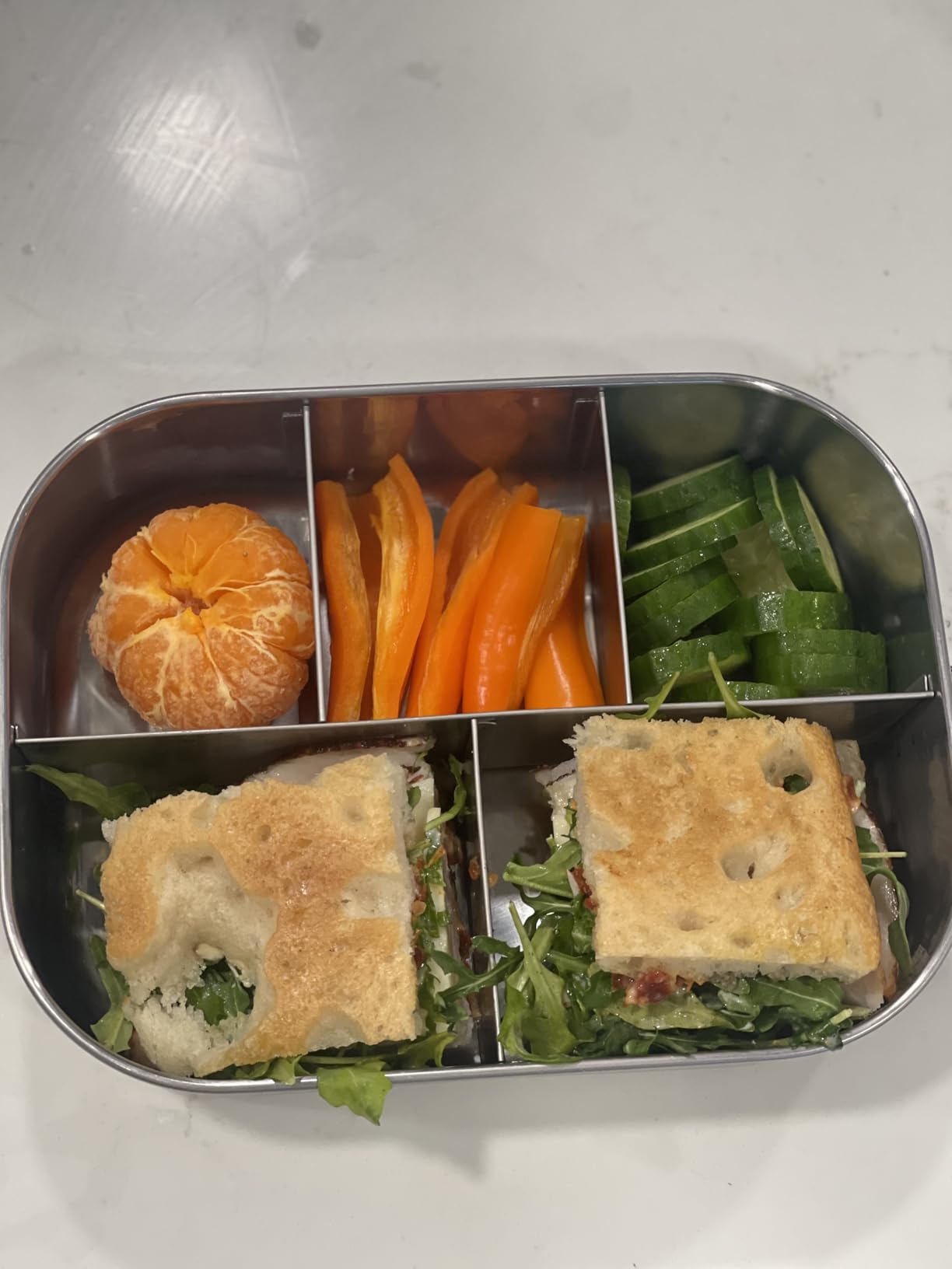 UPTRUST Stainless Steel Bento Lunch Box for Kids, 5-Compartment 1400ML customer photo 1