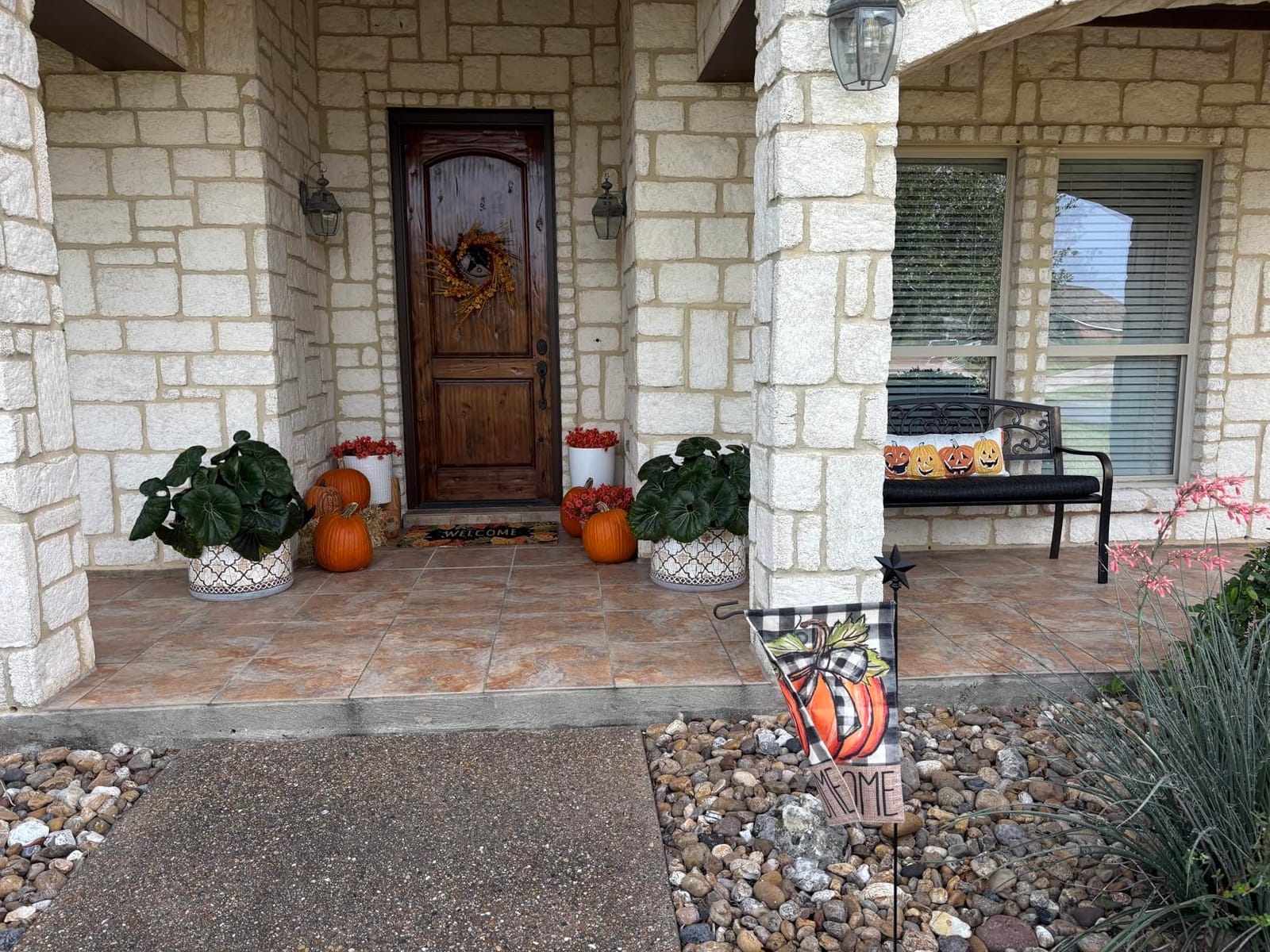 AVOIN colorlife Fall Thanksgiving Pumpkin Welcome Garden Flag 12x18 Inch customer photo 2