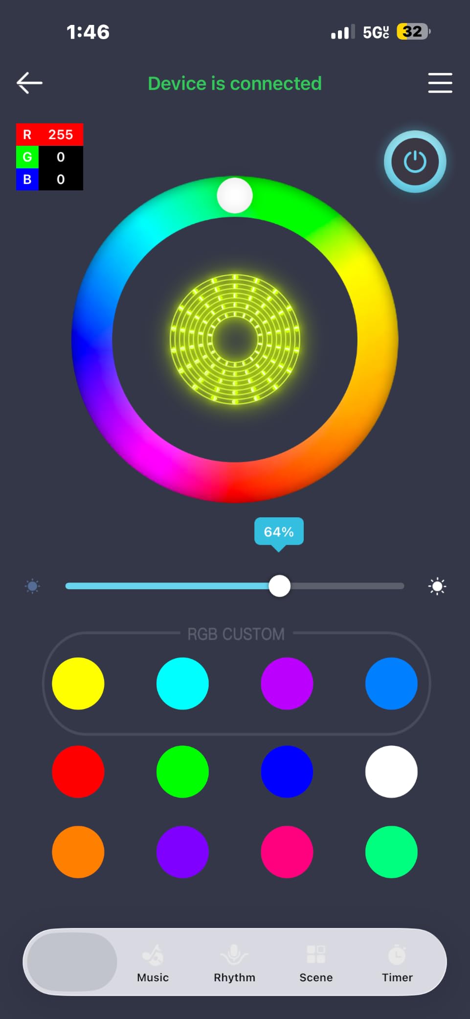 Keepsmile 100ft Led Strip Lights (2 Rolls of 50ft) Bluetooth Smart App Control Music Sync Color Changing RGB Led Light Strip with Remote,Led Lights for Bedroom Room Home Decor Party Festival customer photo 2