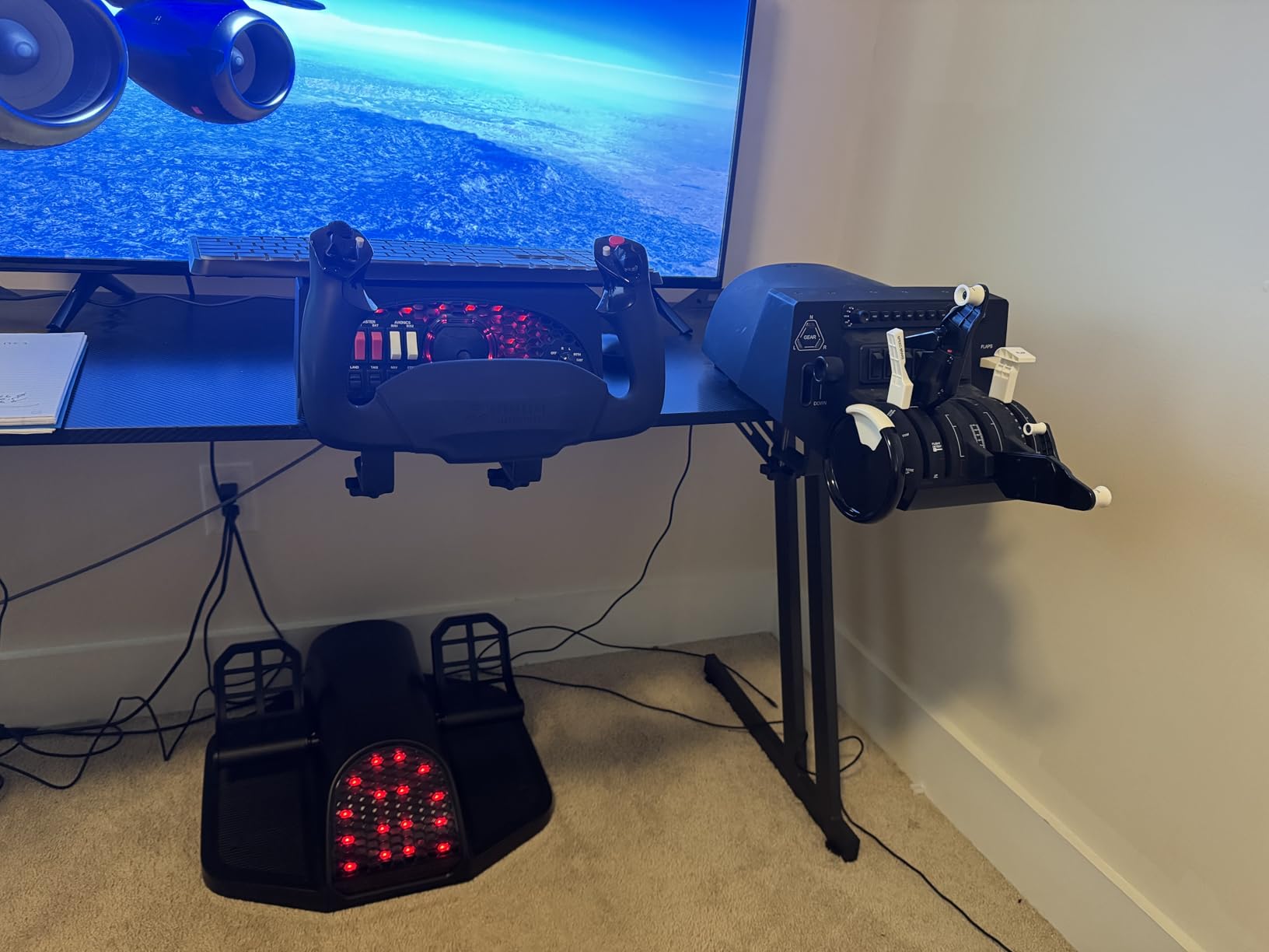 Honeycomb Aeronautical Charlie Rudder Pedals - PC- Realistic and Immersive Flight Experience - Left and Right Toe Brake Axis - Adjustable Feet Angles customer photo 2