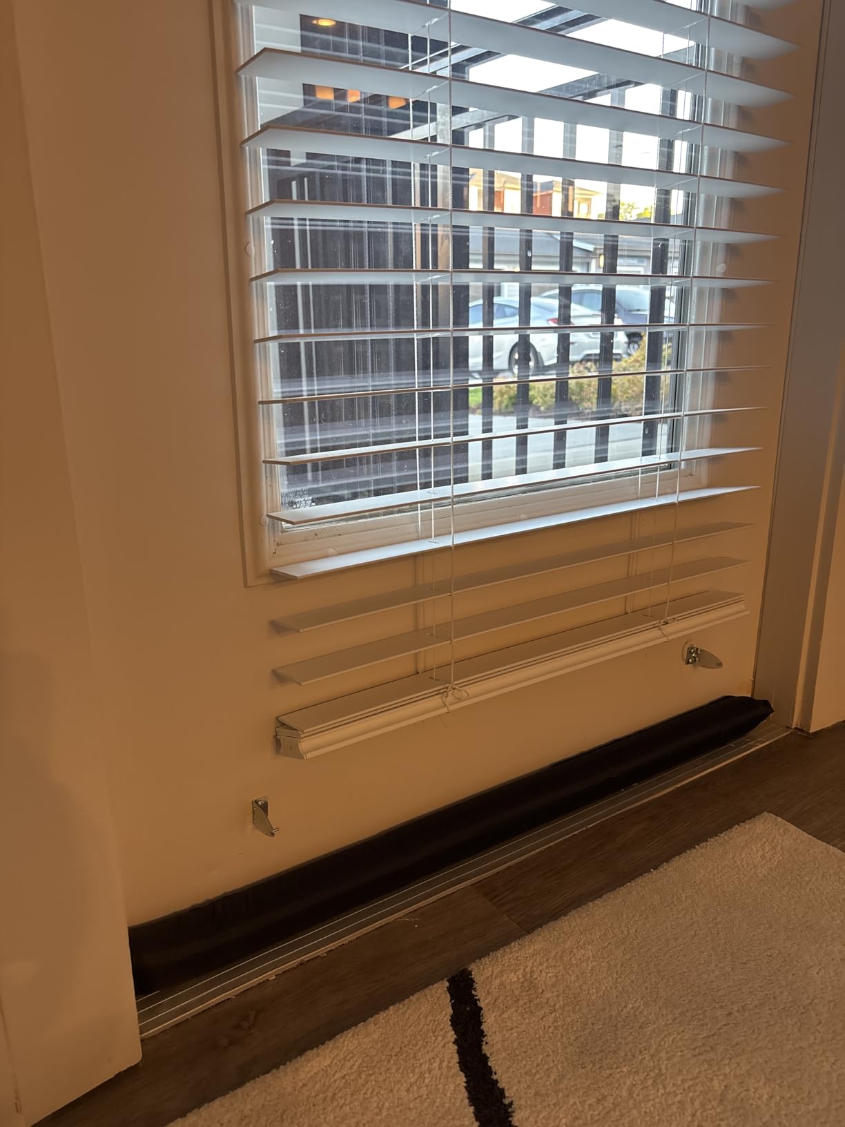 MAXTID Large Door Draft Stopper for Bottom of Doors 36” Under Door Sweep Noise Blocker Black Gap Stoppers Adjustable Doors Seal Sweep Guard Draft, Window Breeze Stoppers, Home Essentials Gadgets customer photo 1