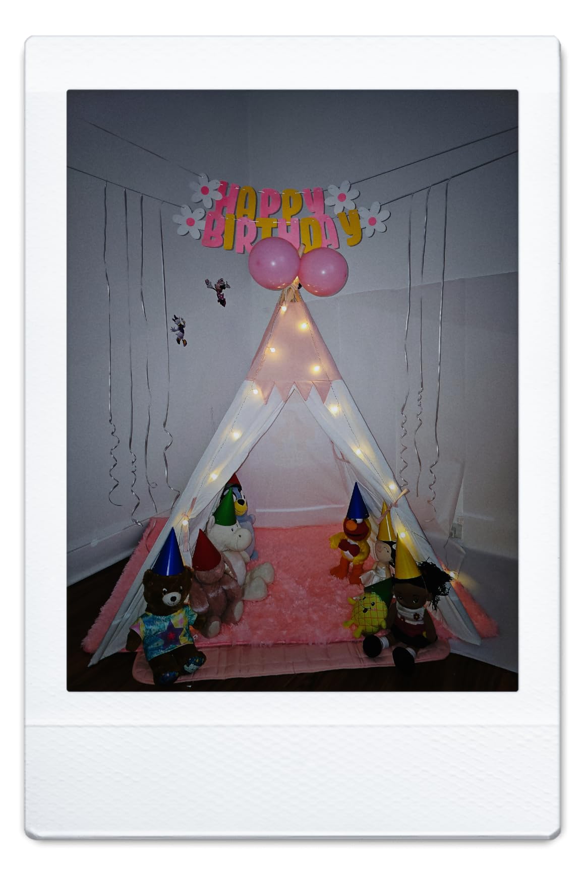 besrey Teepee Tent for Kids, Cotton Play Tent with LED Lights customer photo 2