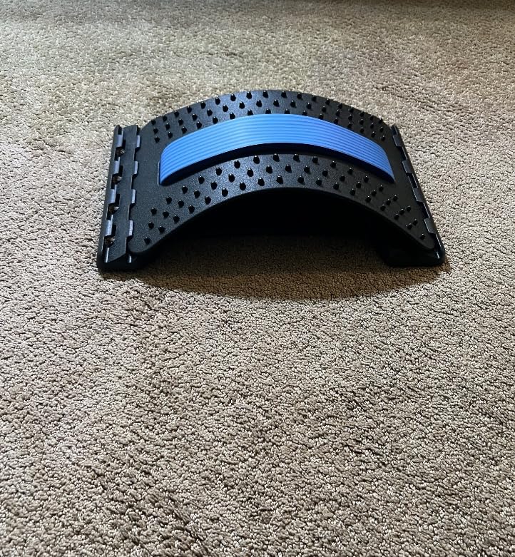 MINOLL Back Stretcher for Lower Back Pain Relief, Multiple Level Adjustable Arch Lumbar Back Cracker Board, Back Cracking Device, Back Massager for Scoliosis, Spine Decompression Support customer photo 1