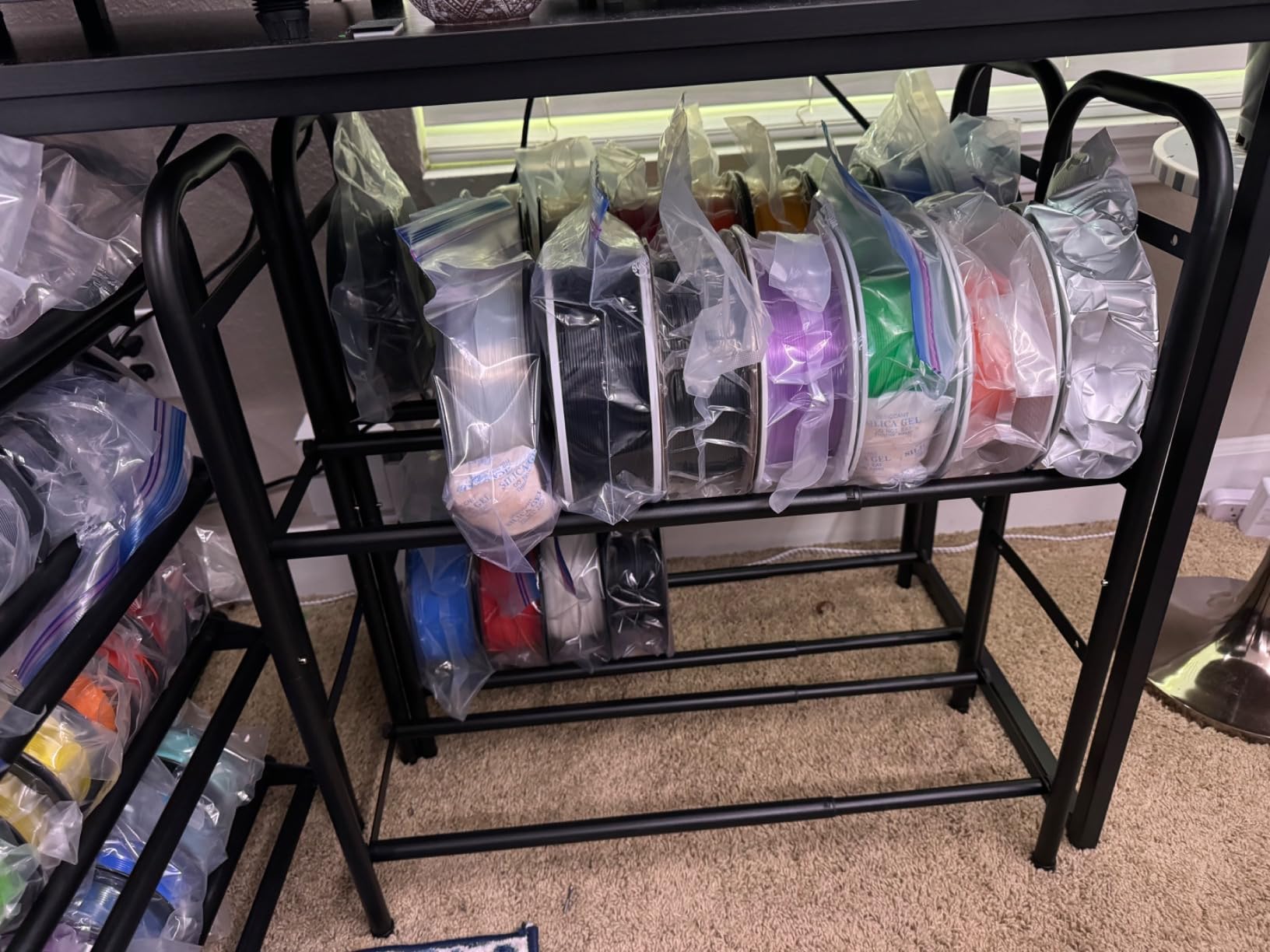 Gonfoam Expandable 4-Tier Shoe Rack for Closet and Entryway, Black customer photo 1