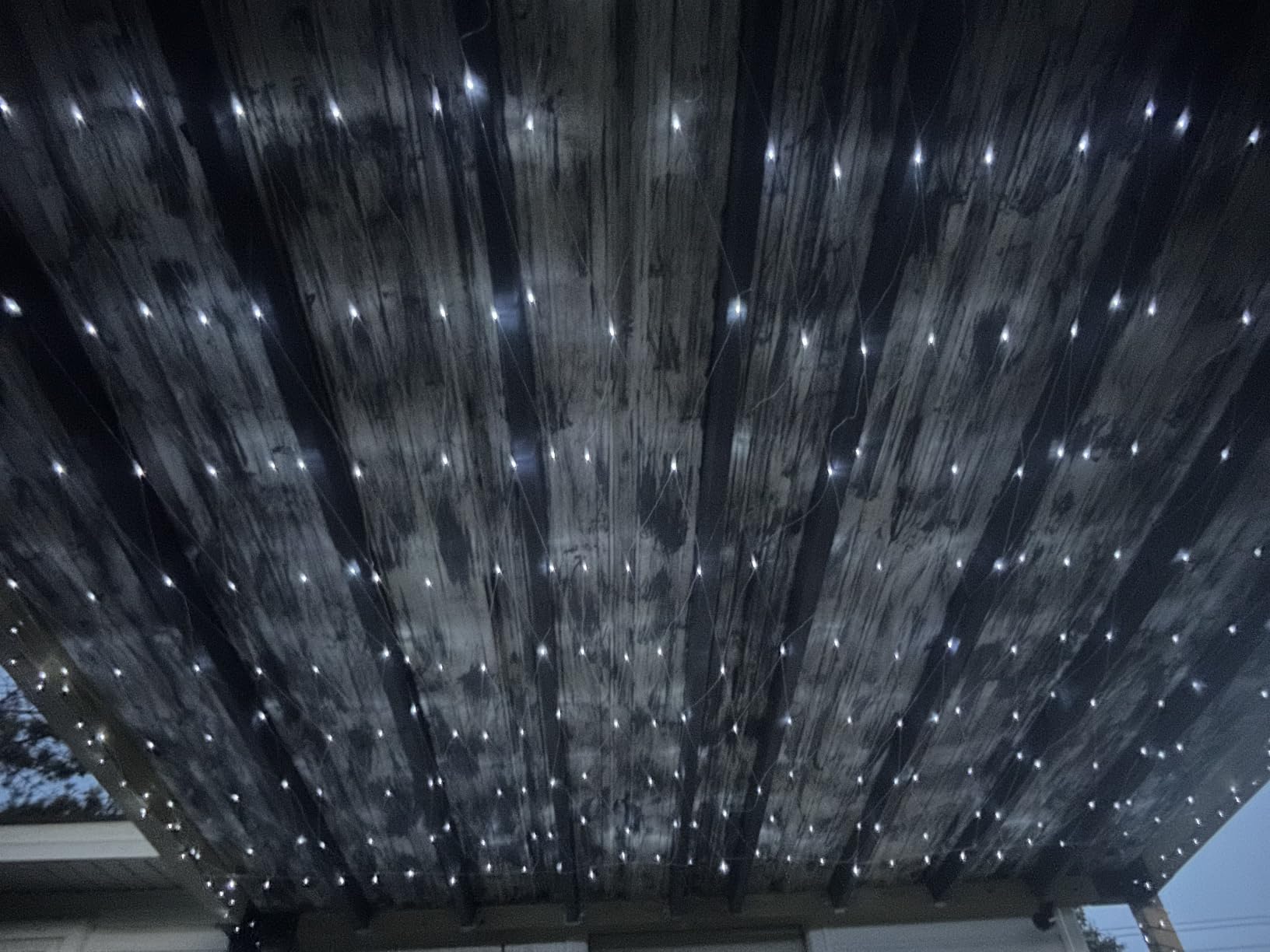 Pooqla Warm White Net Lights, 21x 5ft Christmas Lights Outdoor Green Wire customer photo 1
