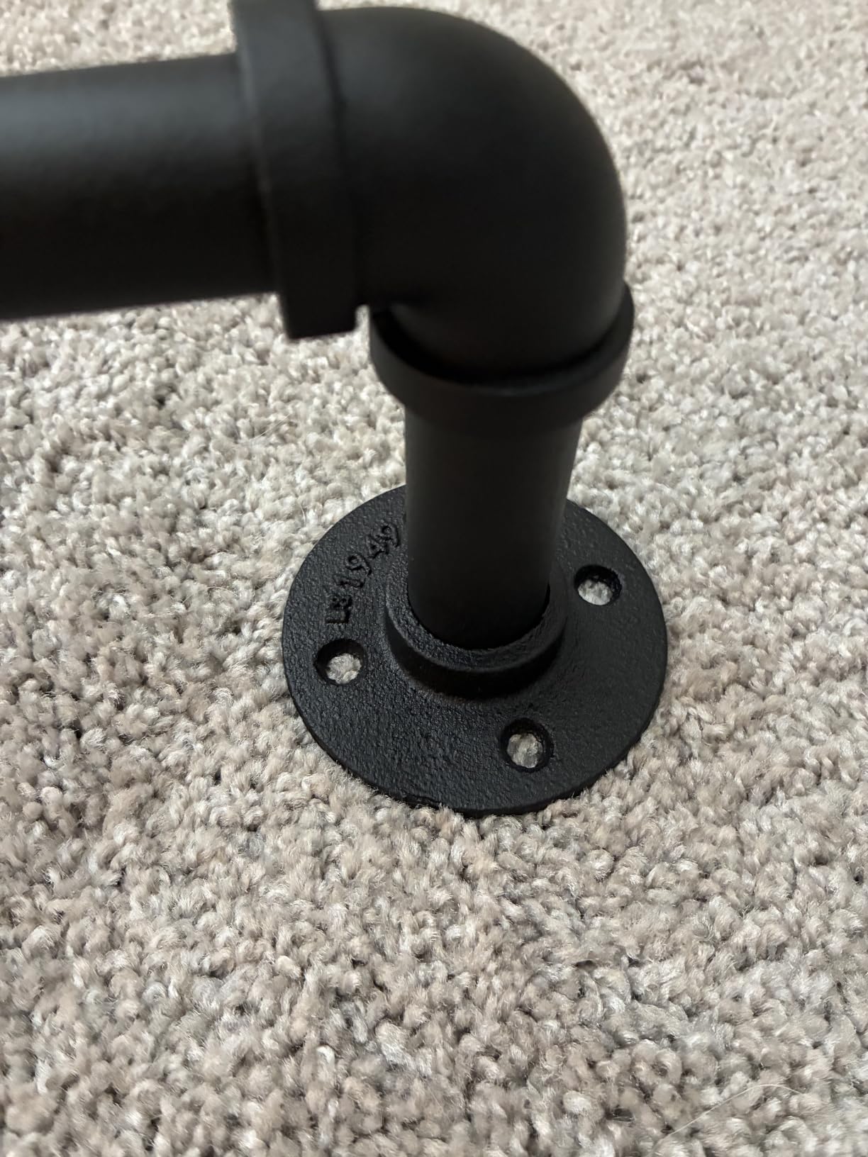 Zeerobee Curtain Rods 48-86 Inch, 1 Inch Industrial Black Curtain Rod customer photo 1