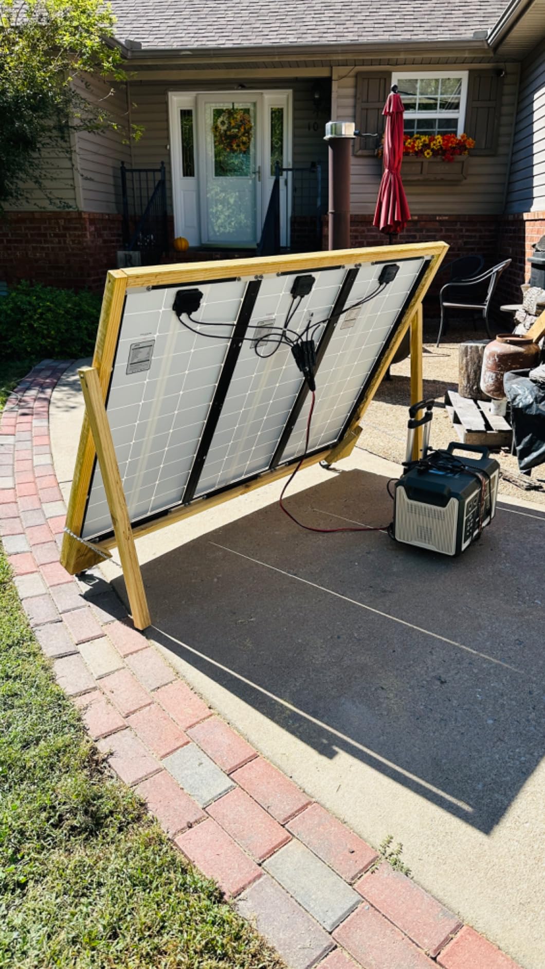 JJN 200 Watt Solar Panel Kit 12V Solar Panels with 30A PWM 12V/24V Charge Controller 2 Pair 10BB Solar Panel Cables Connectors Brackets for RV Boats Marine Home Off-Grid System [New Version] customer photo 1