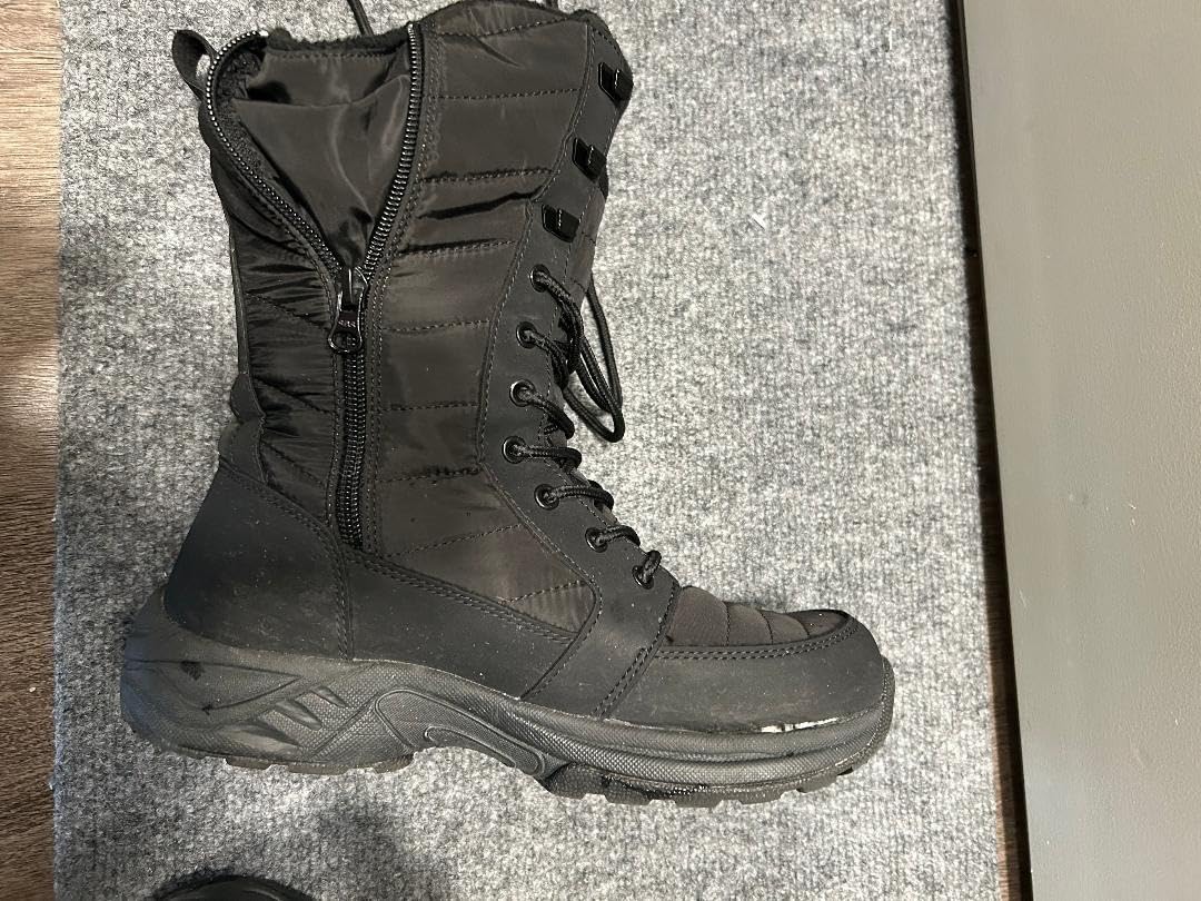 FW FRAN WILLOR Women's Waterproof Winter Snow Boots Warm Comfortable with Side Zipper - 2025 Fashion Lightweight Hiking boots for Cold Weather Insulated Mid Calf Military Booties customer photo 1