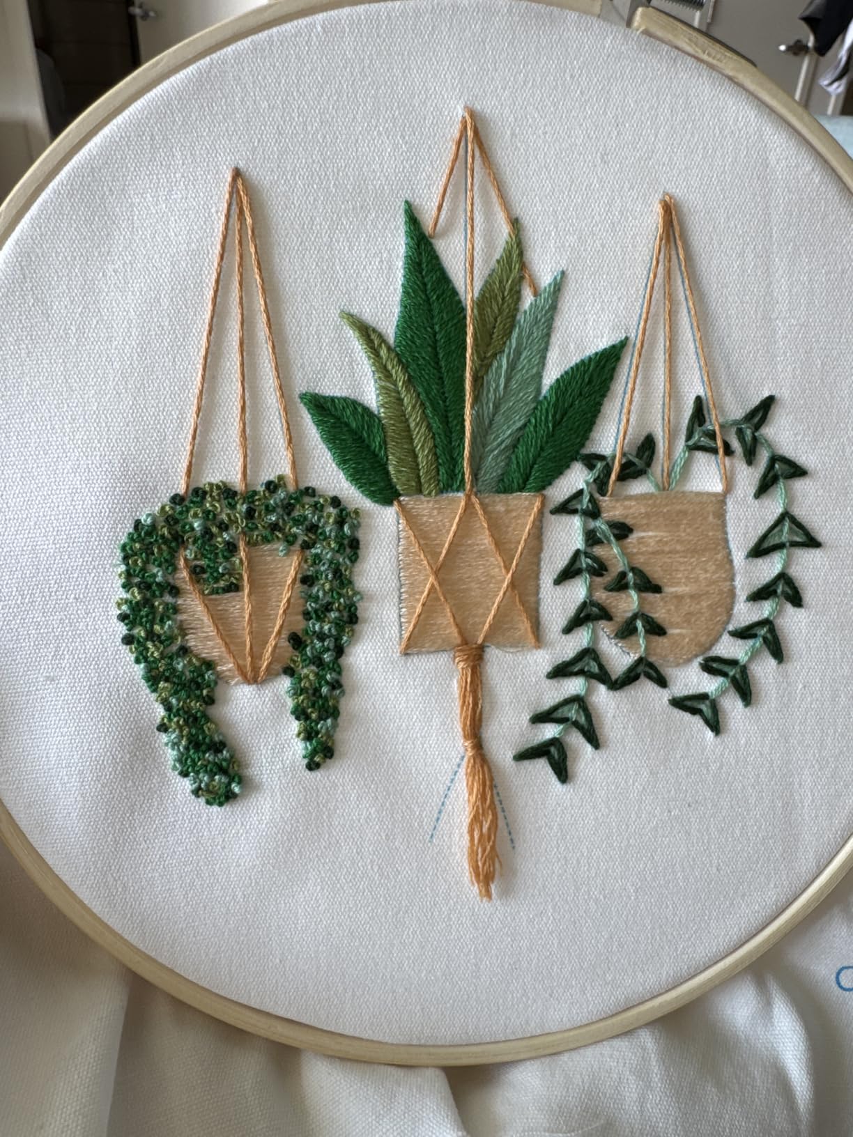 Santune 3 Sets Embroidery Kit,Cross Stitch Kits for Beginners,Needlepoint Kits for Adults with Easy Floral Pattern Hand Crafts,Hoop,Needle,Mothers Day Gifts customer photo 2