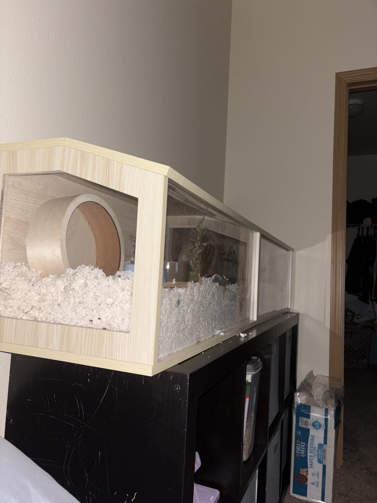 Hamster Cage Chewproof, Large Hamster Cages and Habitats, Openable Top with Acrylic Sheets, Solid Built customer photo 2