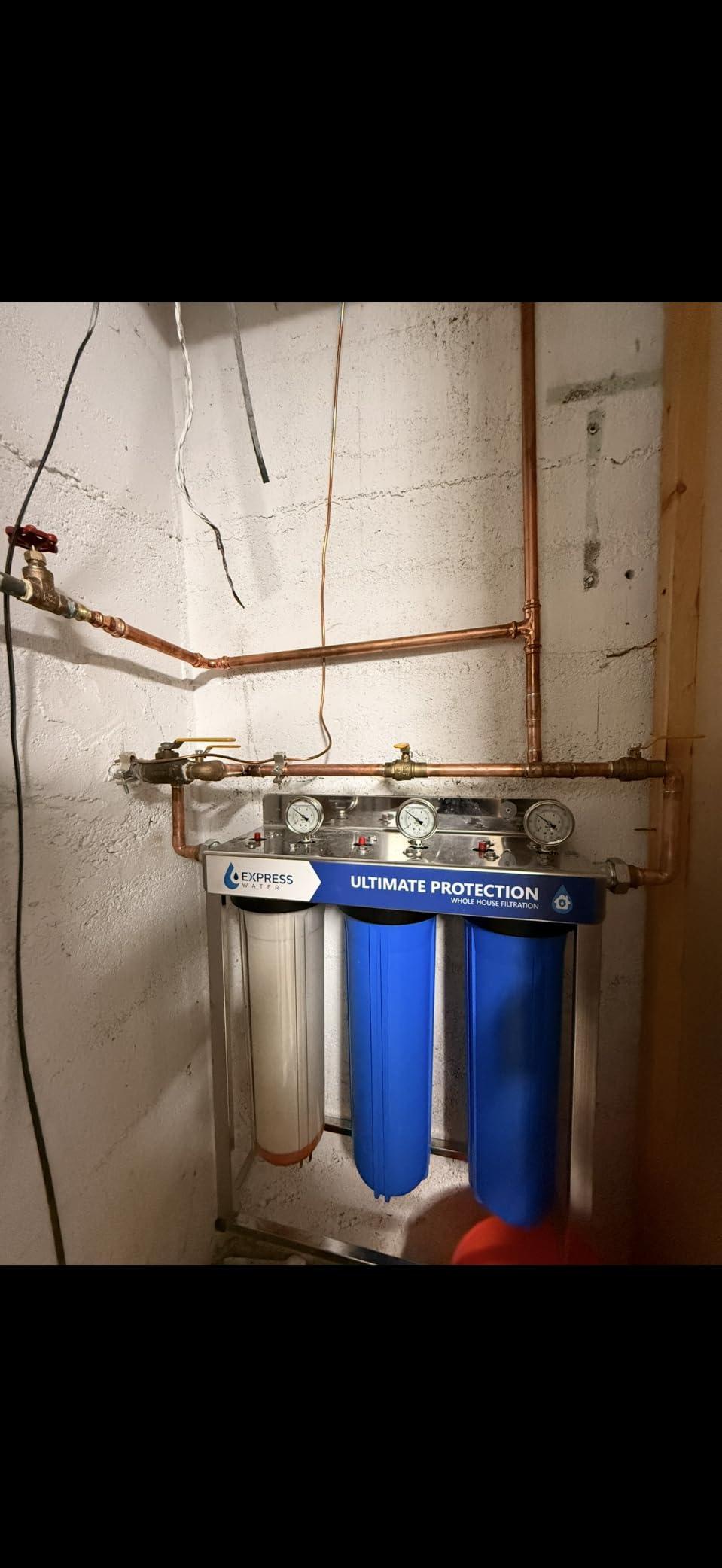 Express Water Whole House Water Filter System, Ultimate Protection, 3-Stage | Reduces Lead, Arsenic, Chromium, Heavy Metals, Chlorine, Anti-Scale Protection, Pressure Release Buttons & 3 Gauges customer photo 2