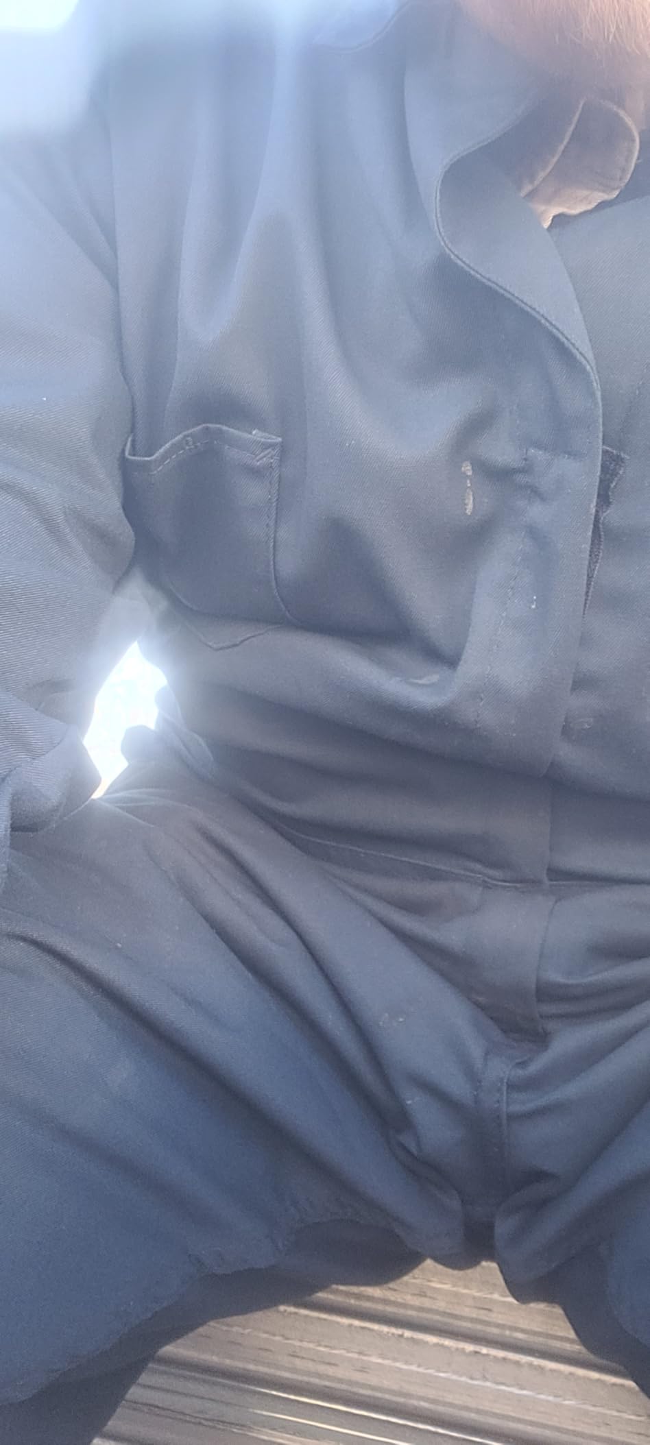 Durable Cotton Blend Coveralls for Men Relaxed Fit Work Mechanic Jumpsuit customer photo 1